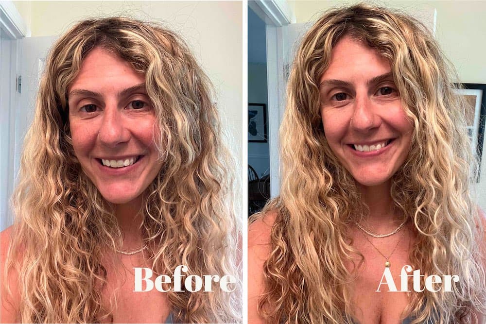 Writer Francesca Krempa wearing sunkissed miracle balm