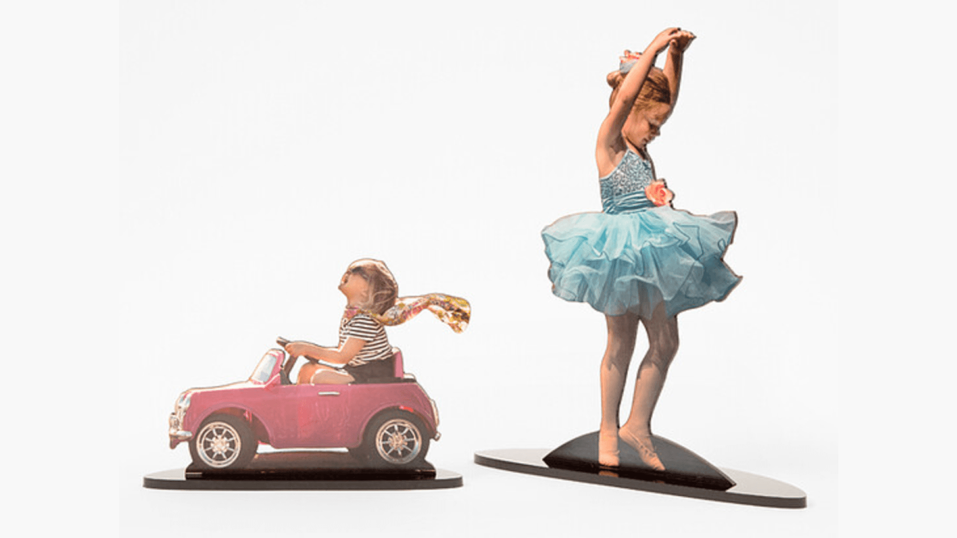 cutout photo statuettes
