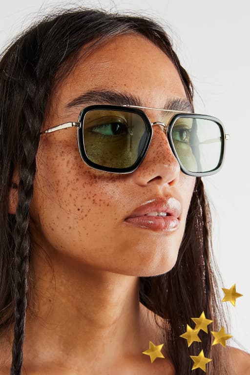 Luna Classic Tinted Aviator Sunglasses