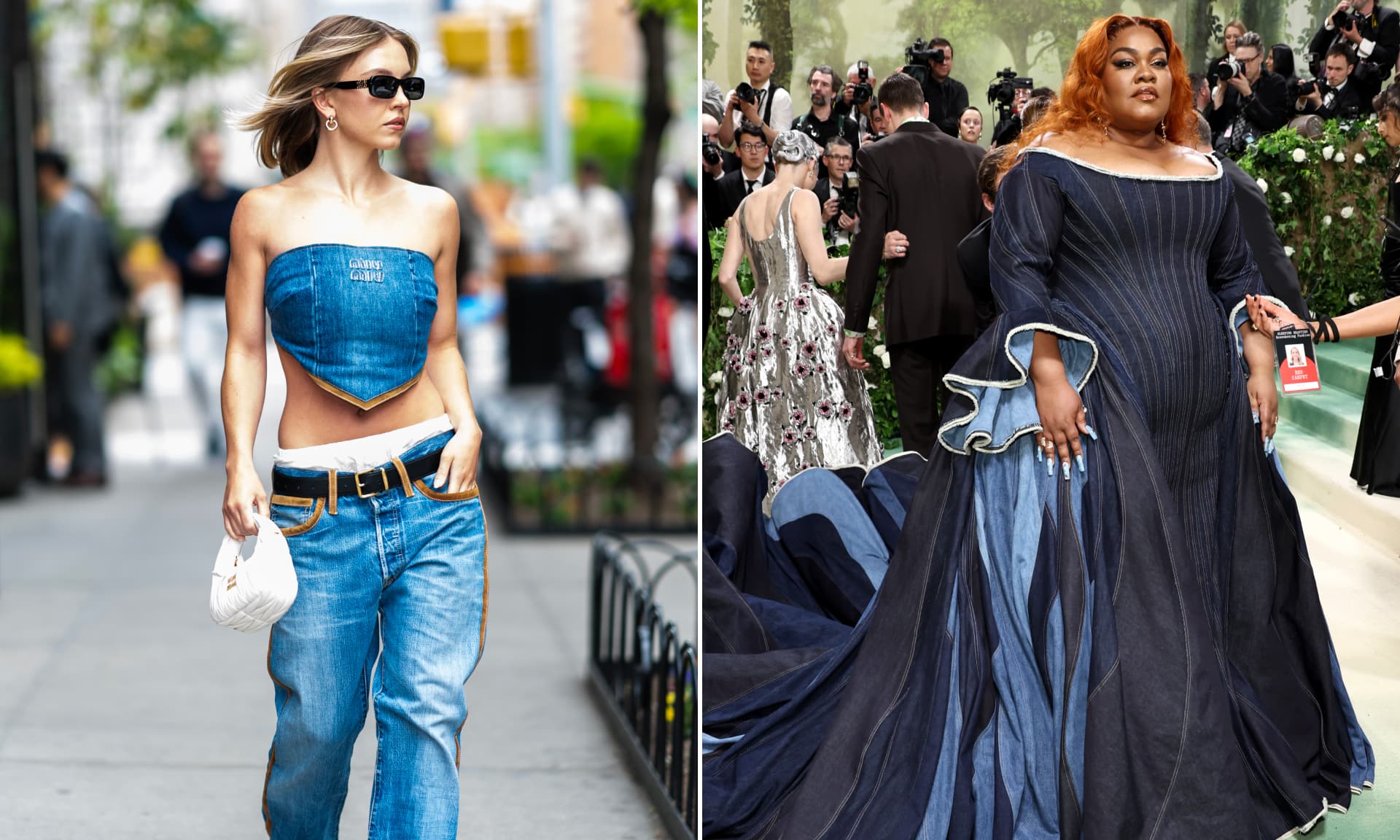 Left: Sydney Sweeney. Right: Da'Vine Joy Randolph.