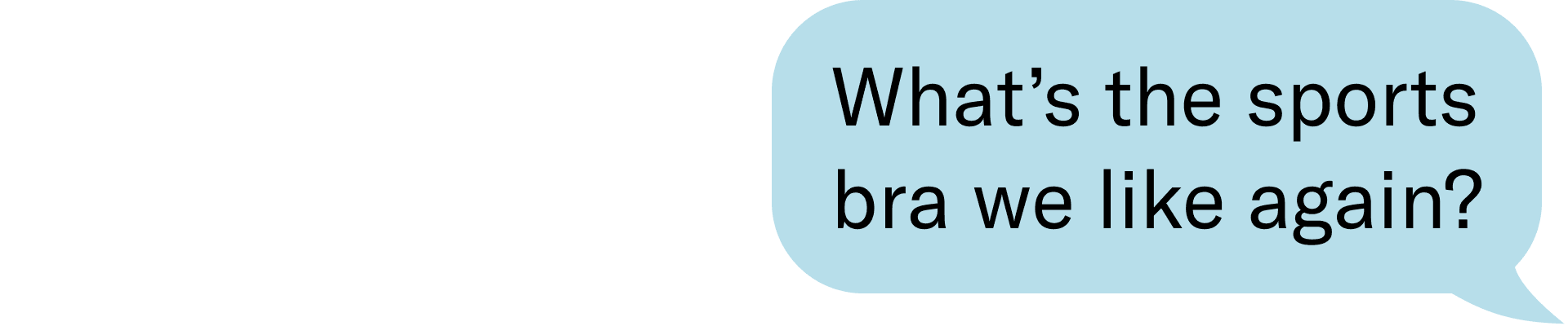 What's the sports bra we like again?