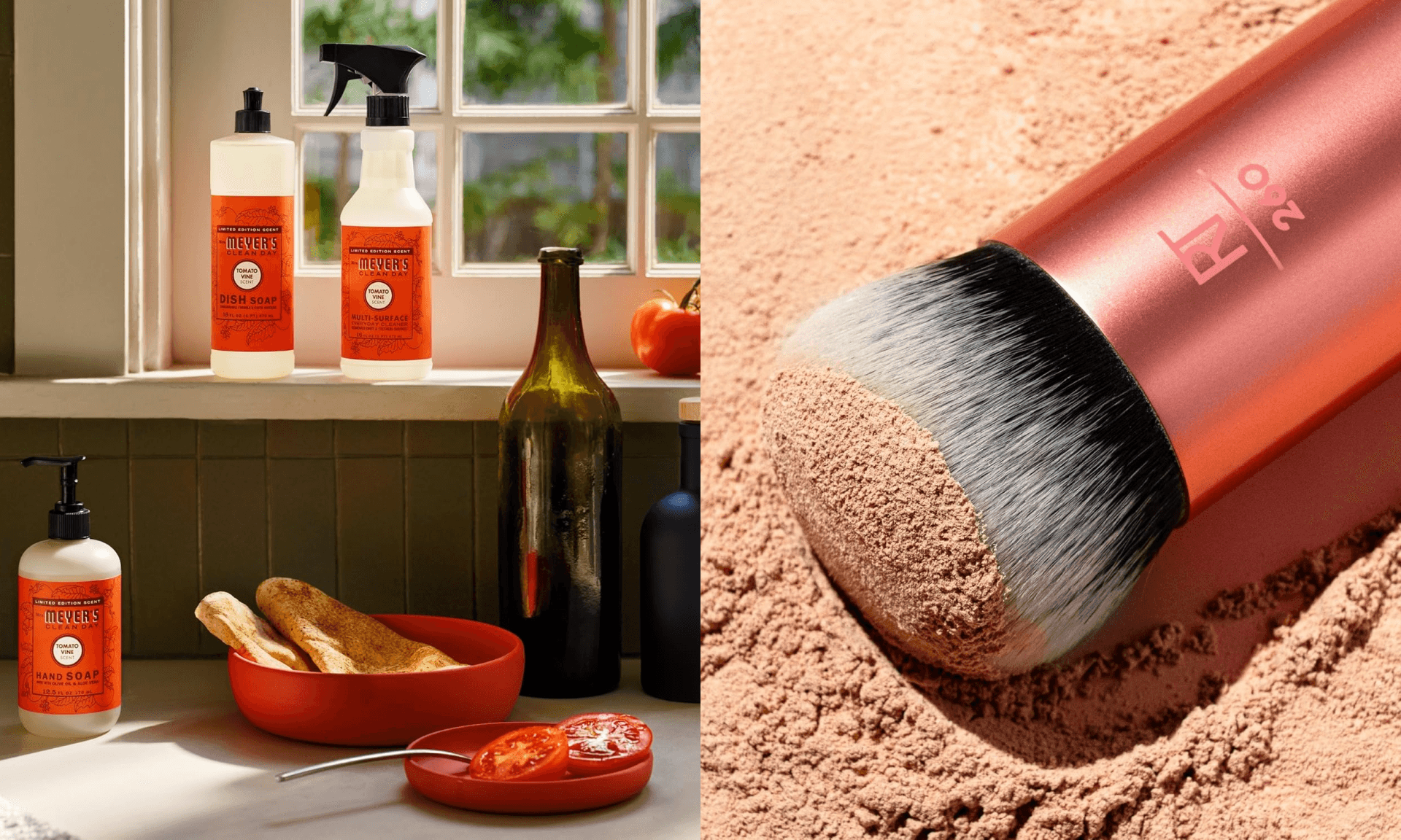 soap, makeup brush