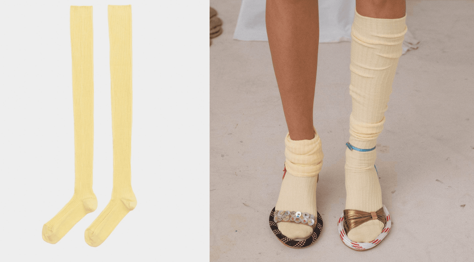 yellow socks