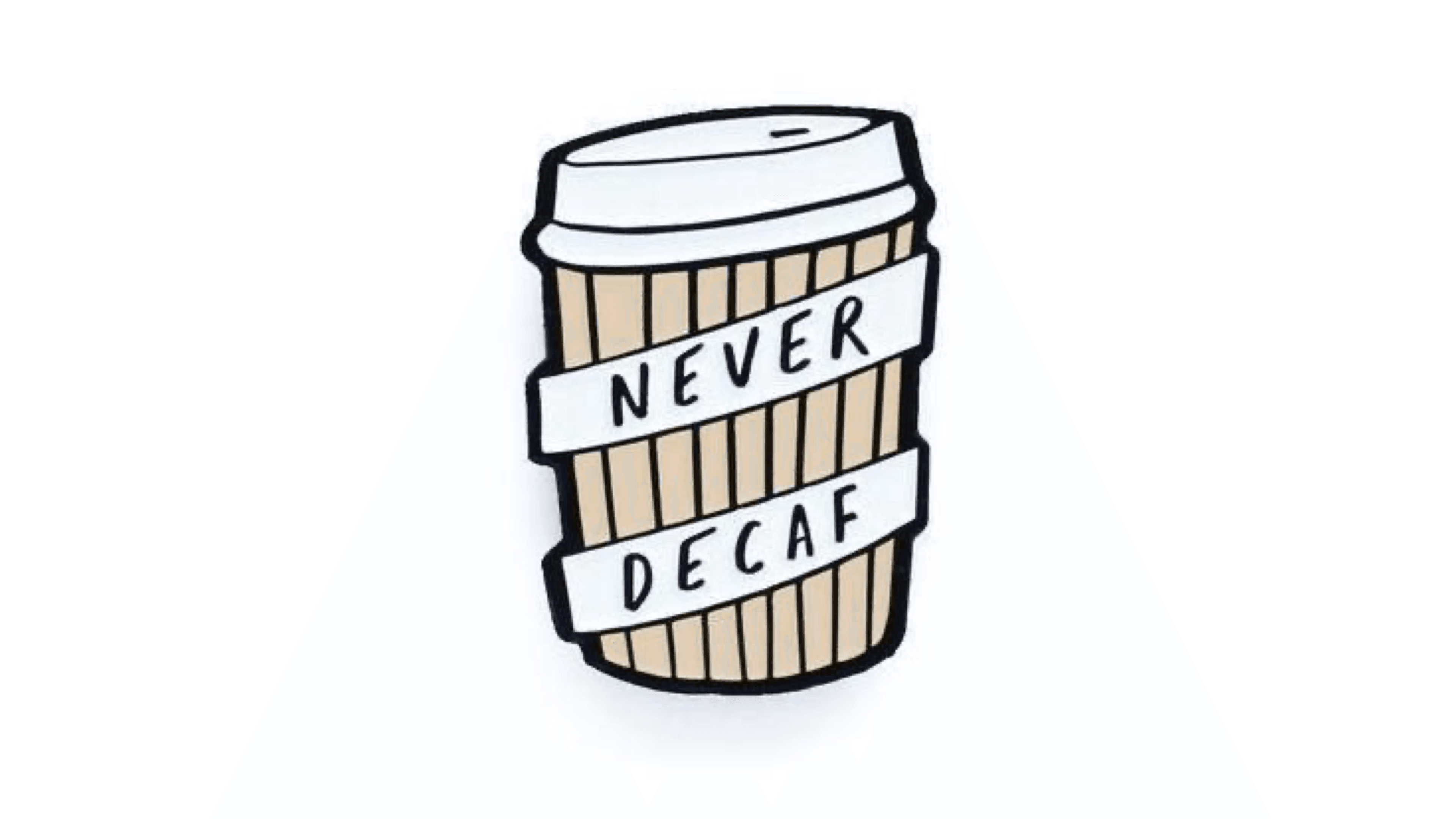 coffee enamel pin