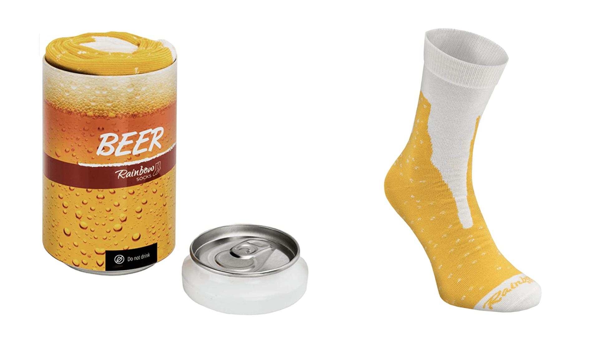 A cleverly packaged pair of socks