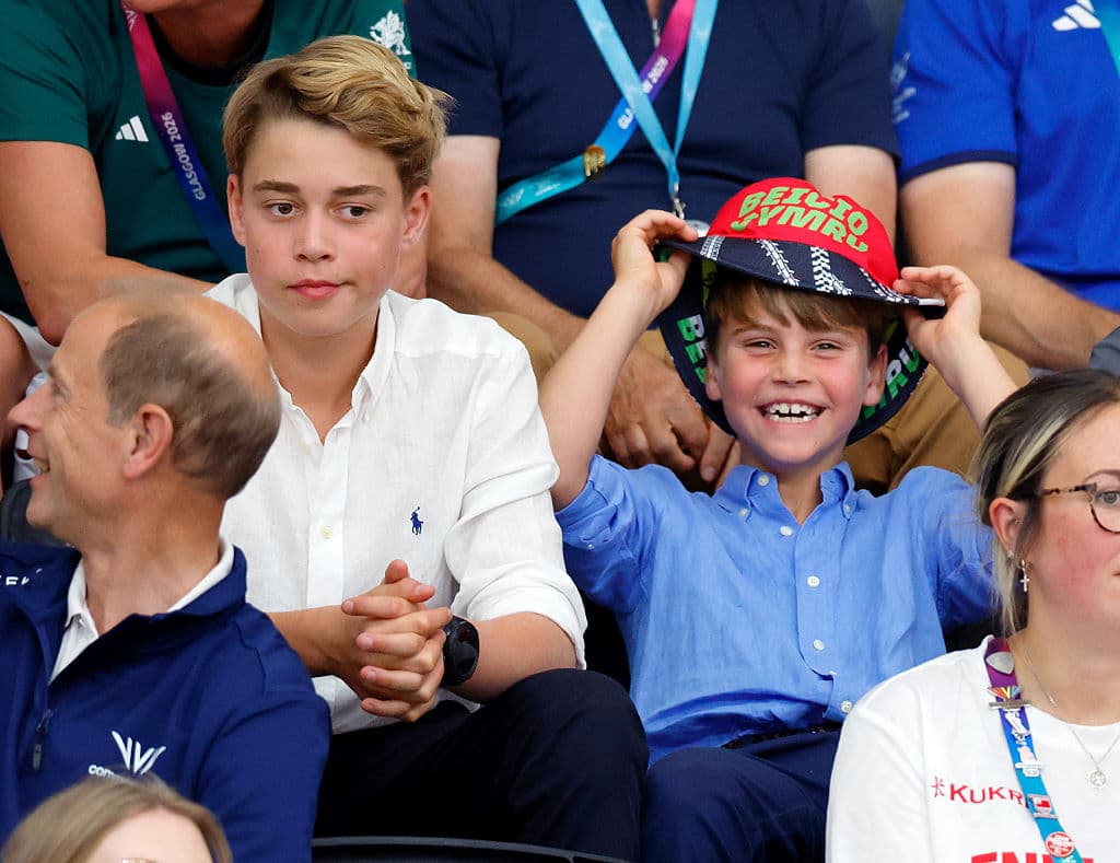 Princes George and Louis at the Commonwealth Games