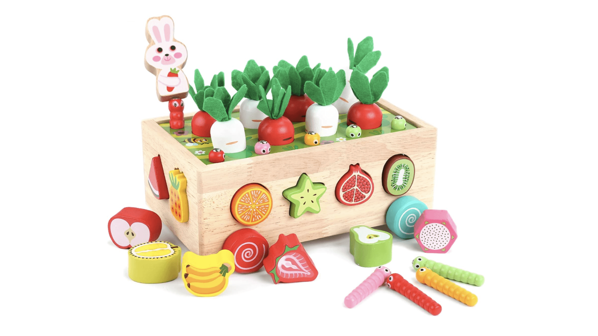 Toddlers Montessori Wooden Educational Toys for Baby Boys Girls Age 1 2 3 Year Old, Shape Sorting Toys 1st One First Birthday Girl Gifts for Kids 1-3, Wood Preschool Learning Fine Motor Skills Game