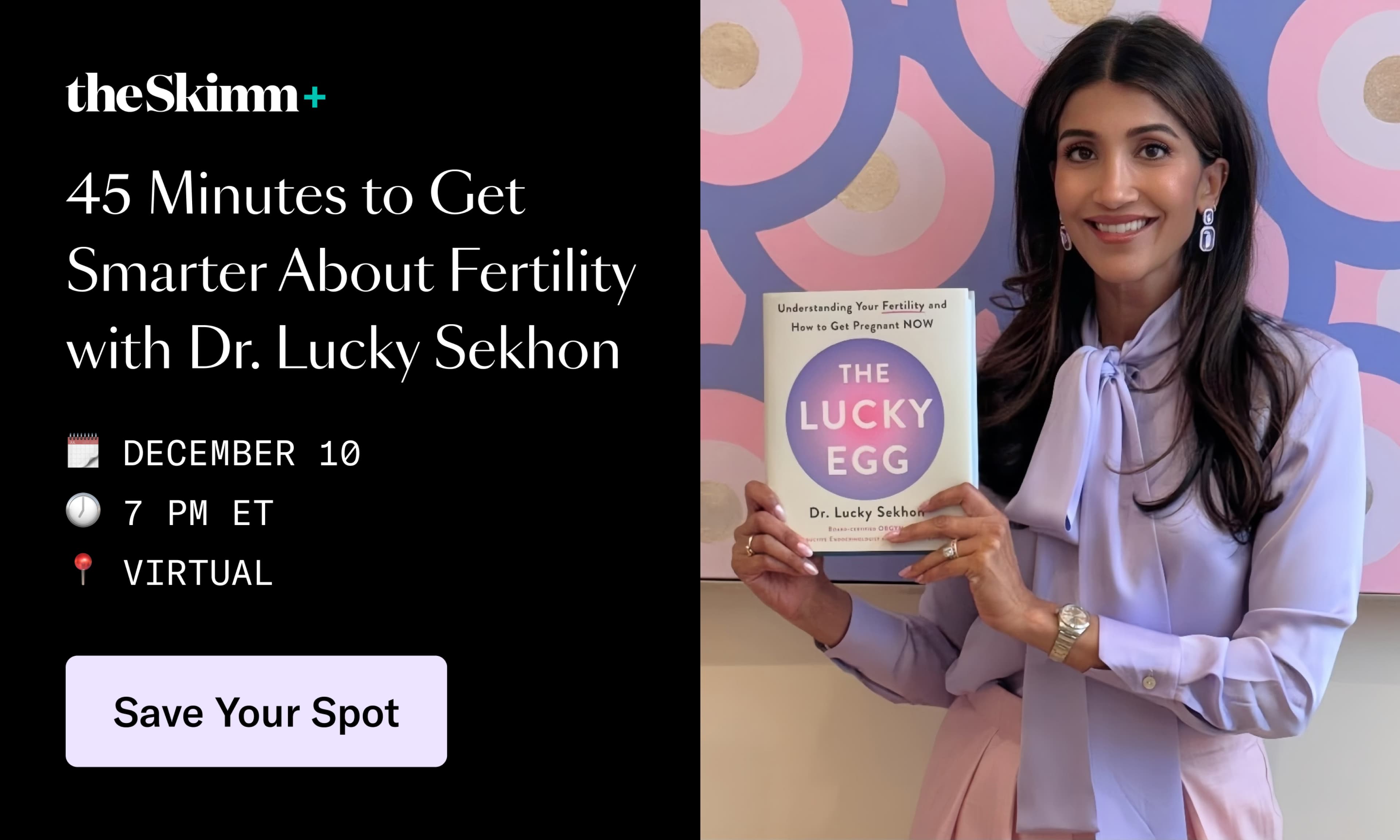 Skimm Plus Event Promo