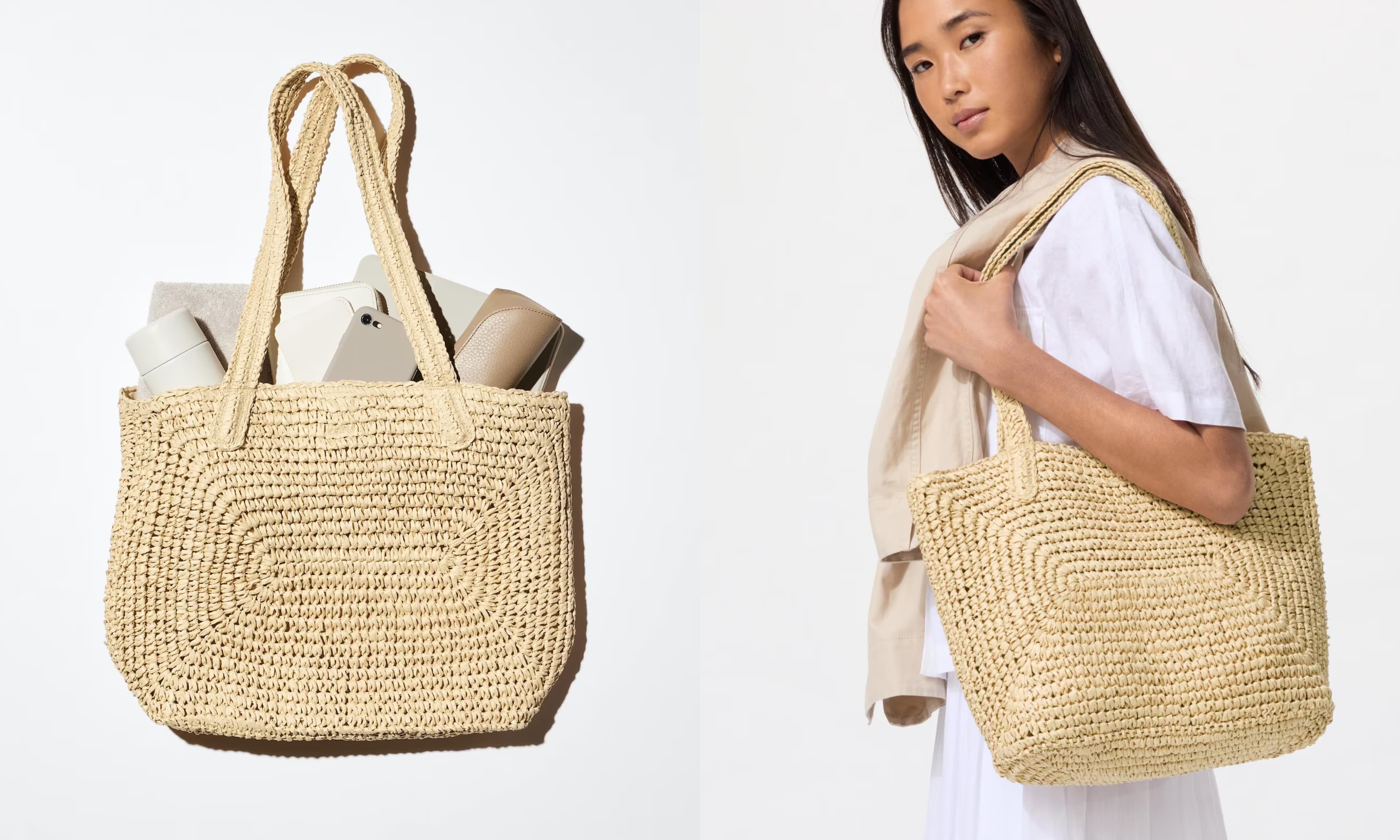straw tote bag