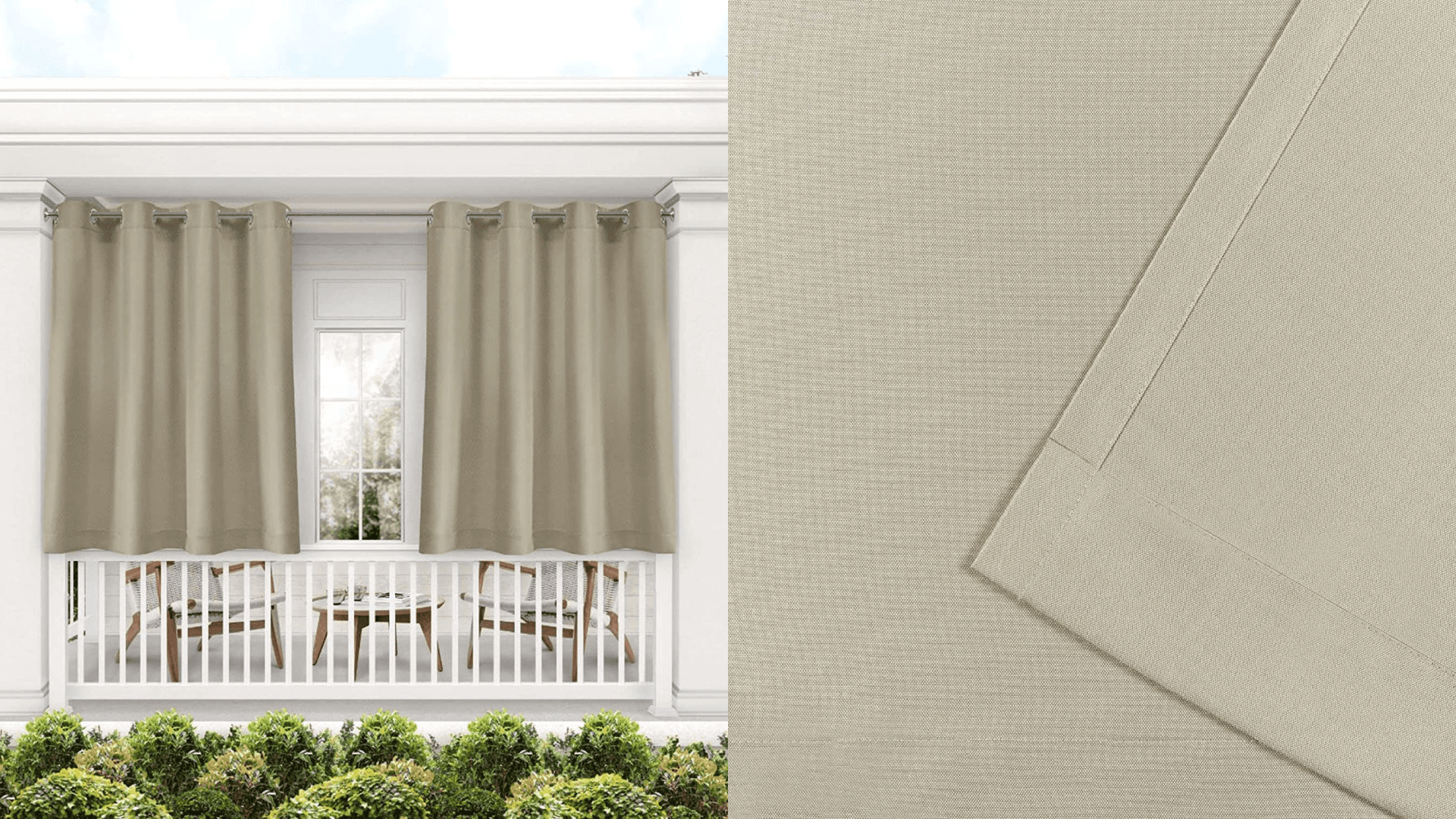 room darkening curtains