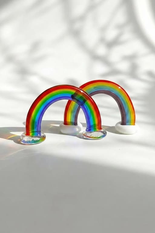 Blown Glass Rainbow Sun Catcher