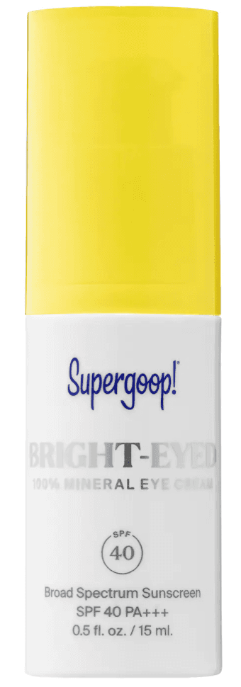 Supergoop! Bright-Eyed 100% Mineral Eye Cream SPF 40 PA+++, best eye cream for your age