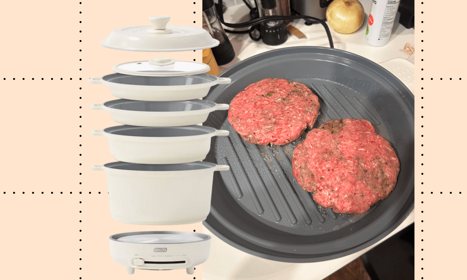 Stacks Ceramic Cookware Set with Electric Burner