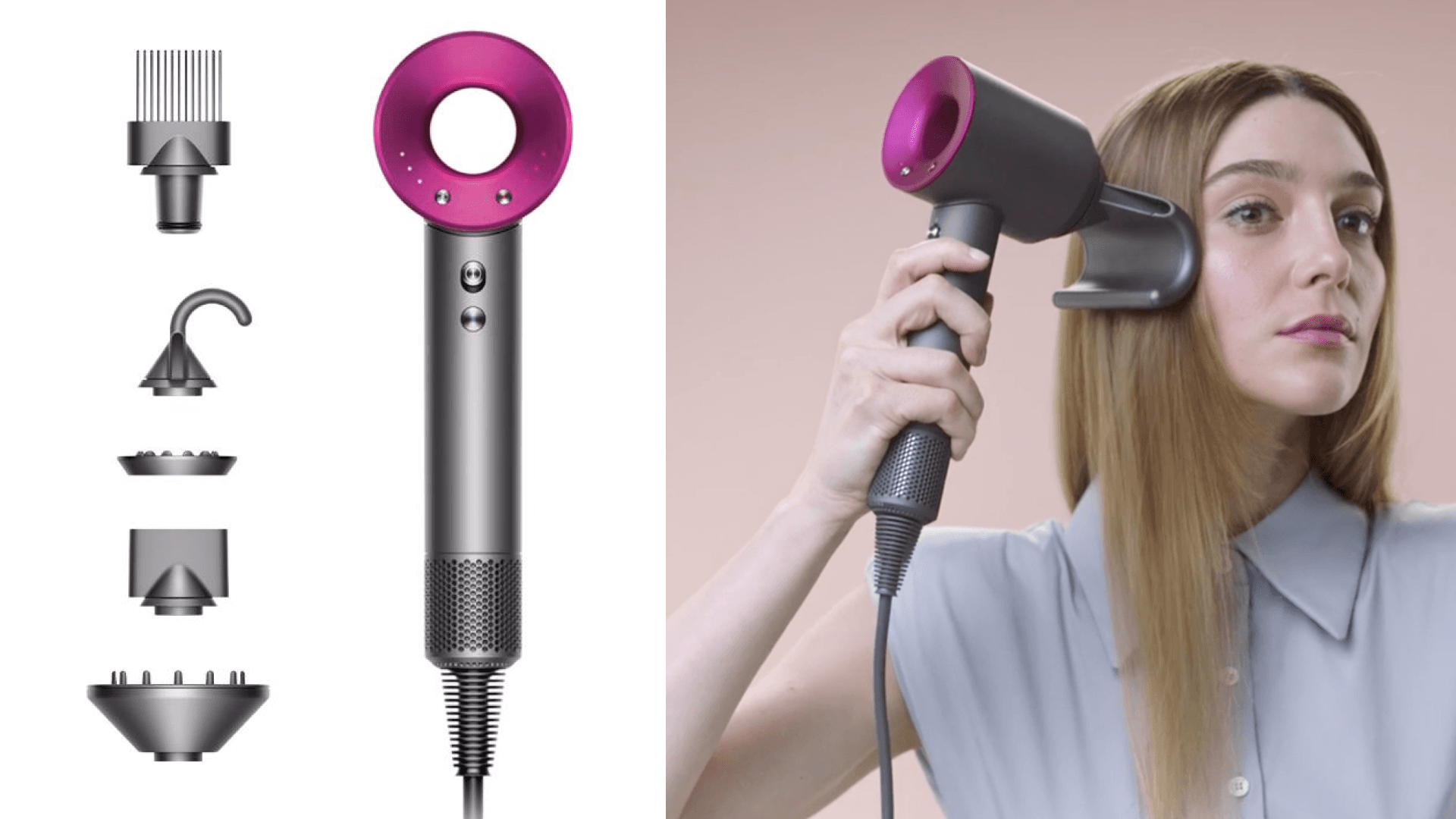 A Dyson hair dryer