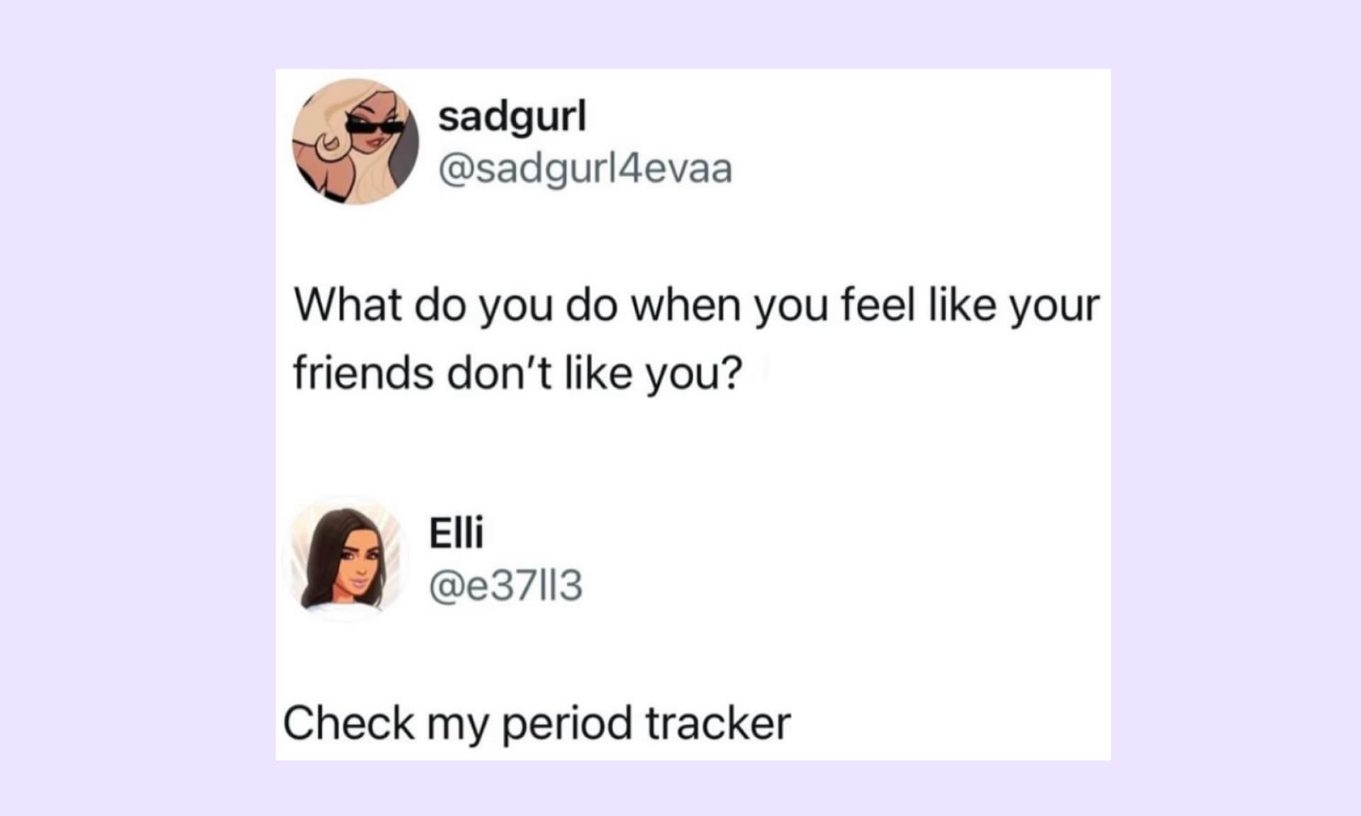 check your period tracker