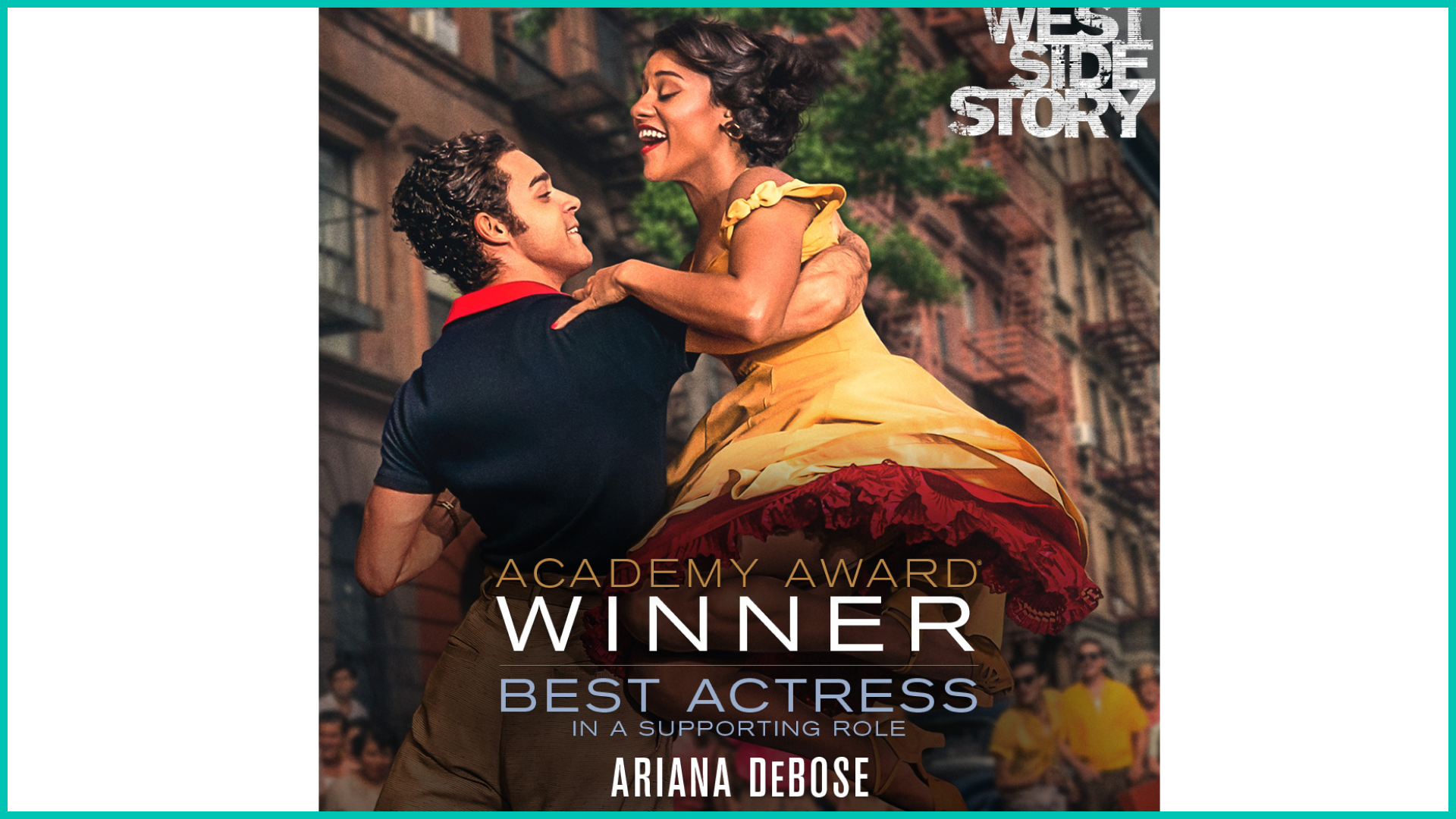 West side story movie poster with Ariana DeBose