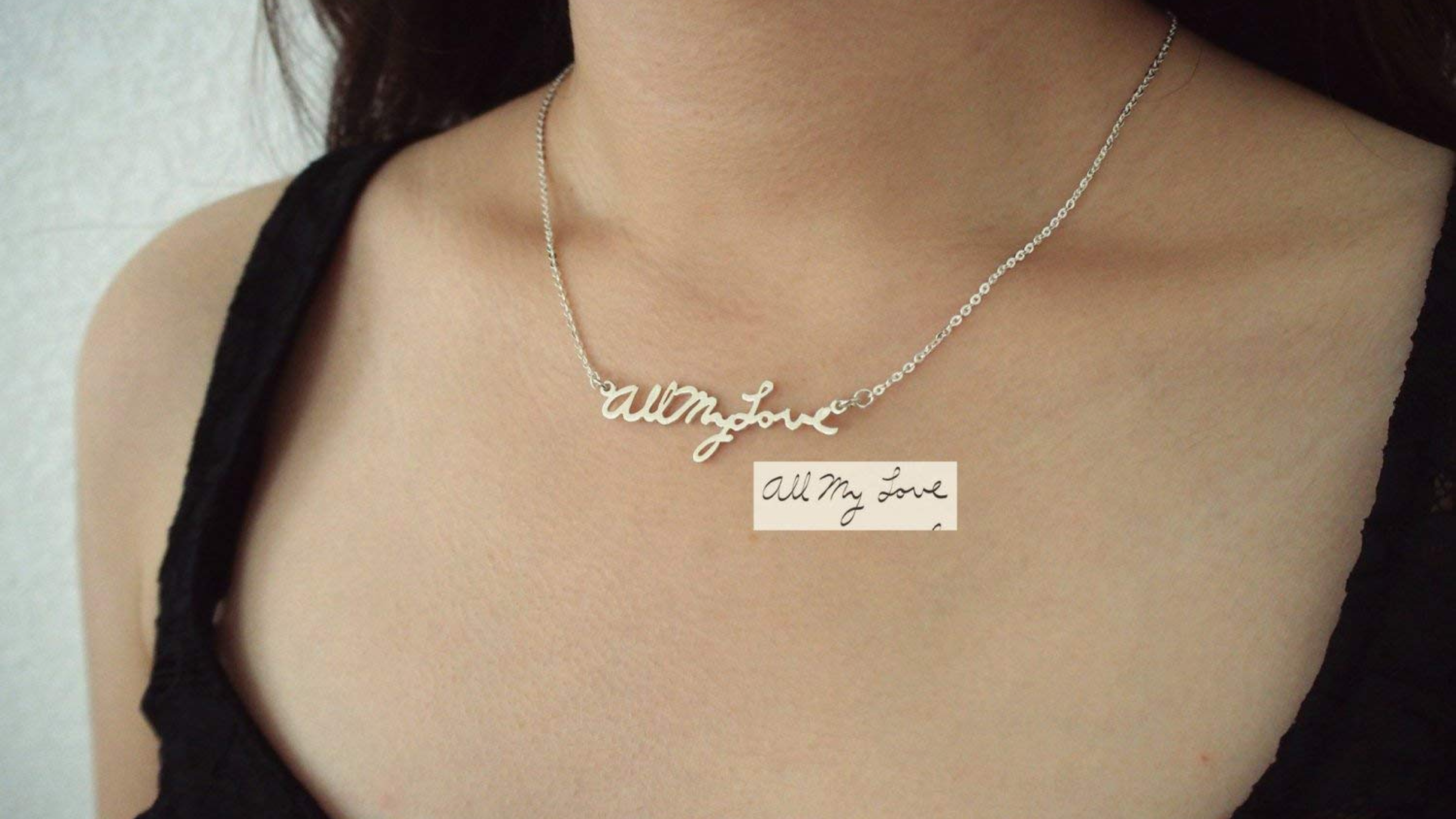 A piece of jewelry in your handwriting