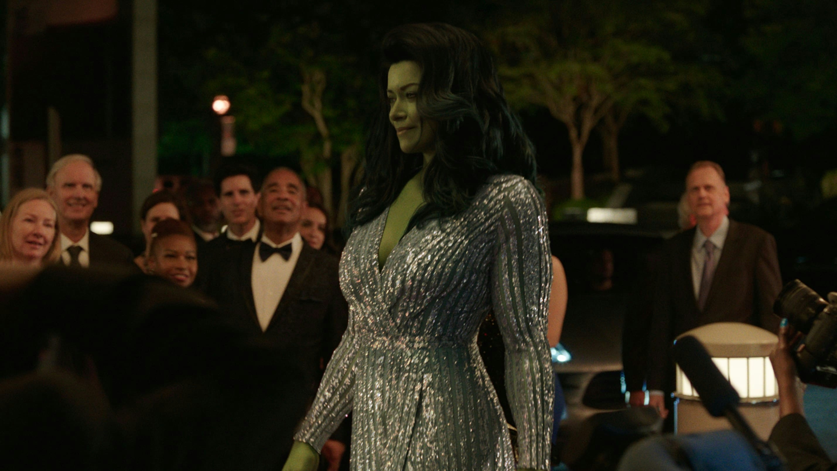 The She-Hulk from the show "She-Hulk: Attorney at Law"