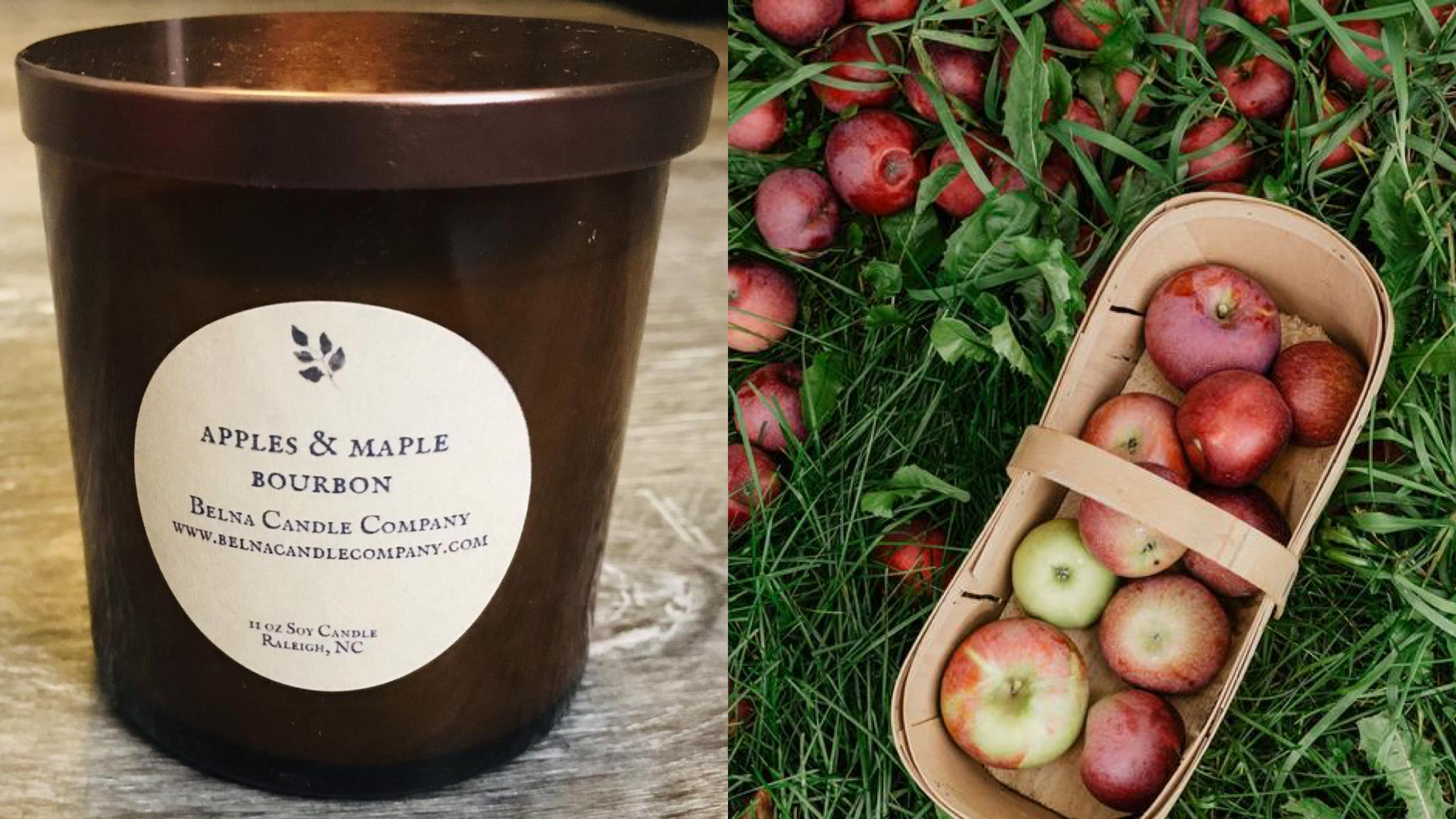 apple and maple bourbon candle
