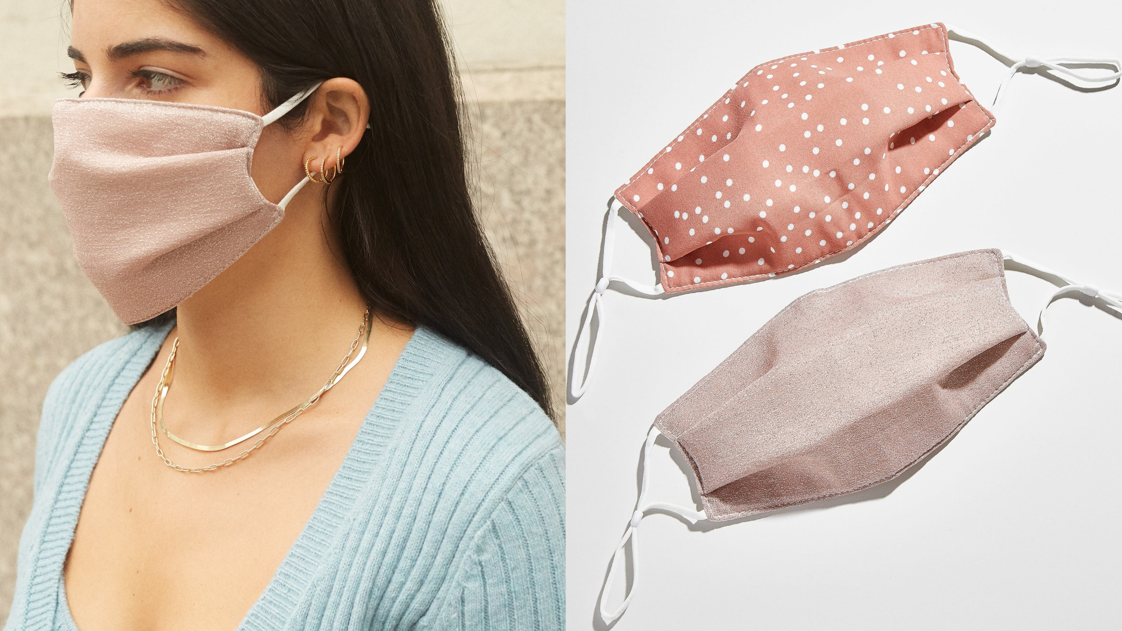 cloth face masks with patterns for double-layering