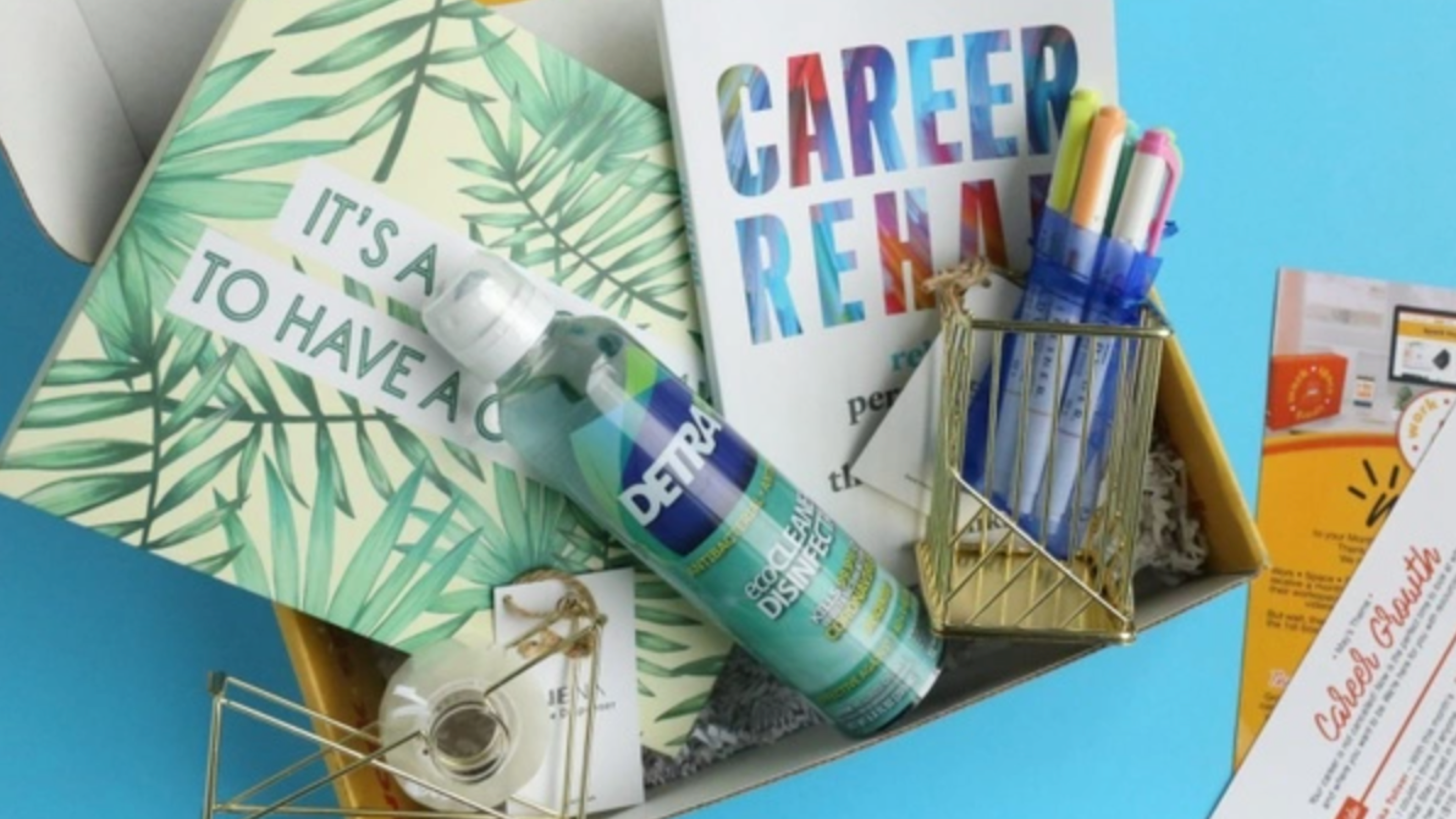 career-focused subscription box with monthly shipments to decorate your home office and provide career advice