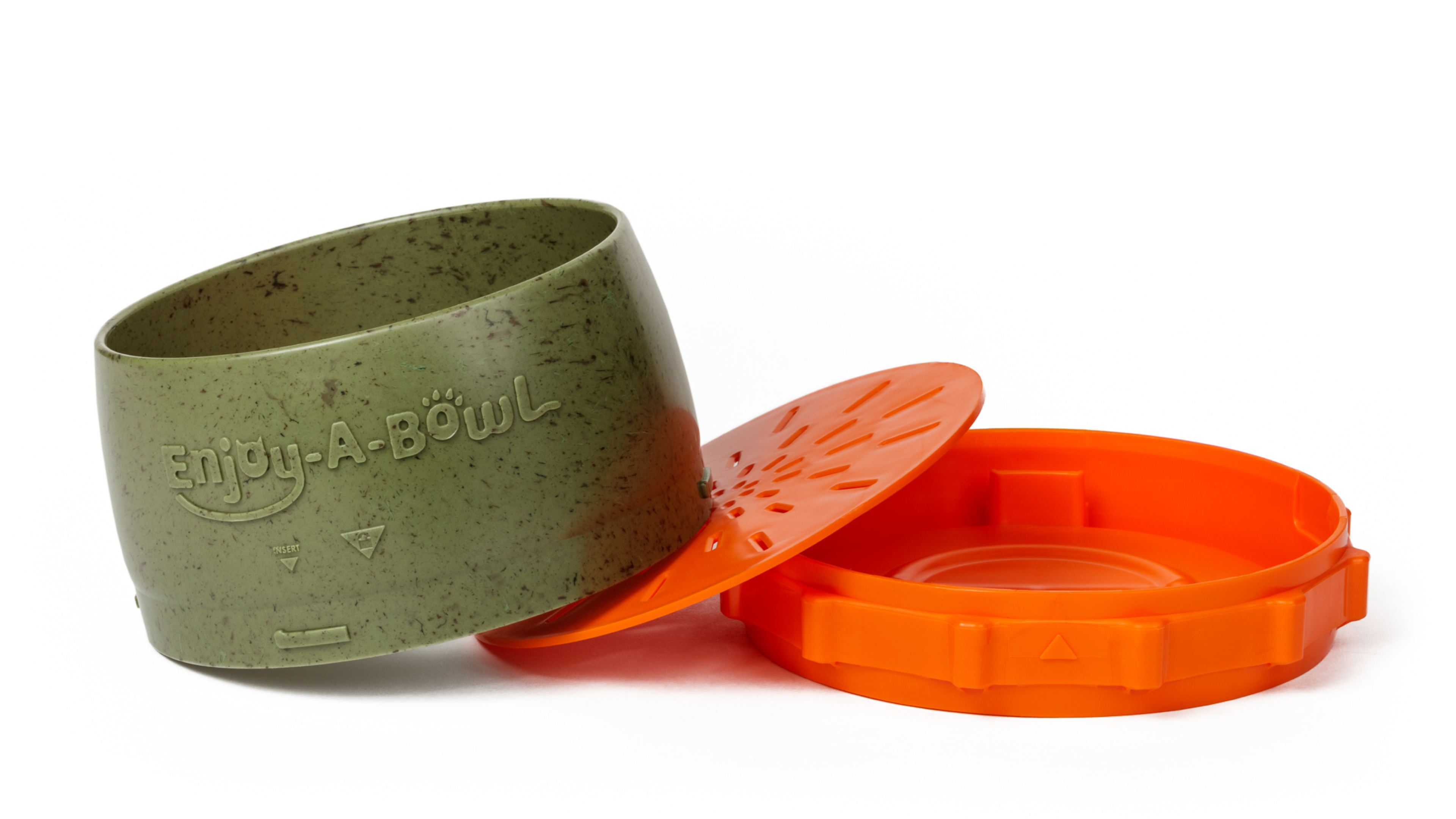 three-part dog bowl that helps with feeding time