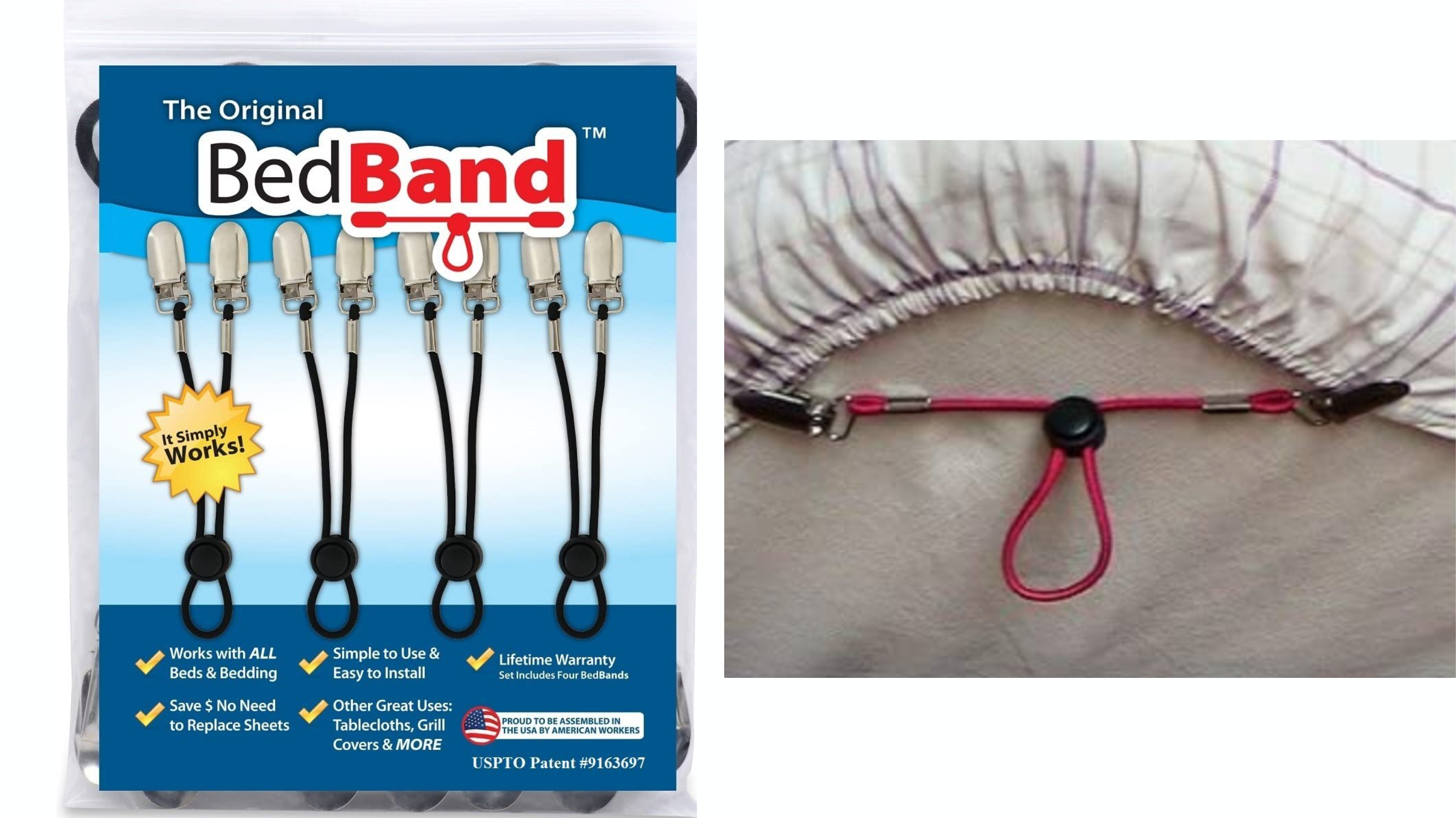 bed bands to prevent sheets from riding up