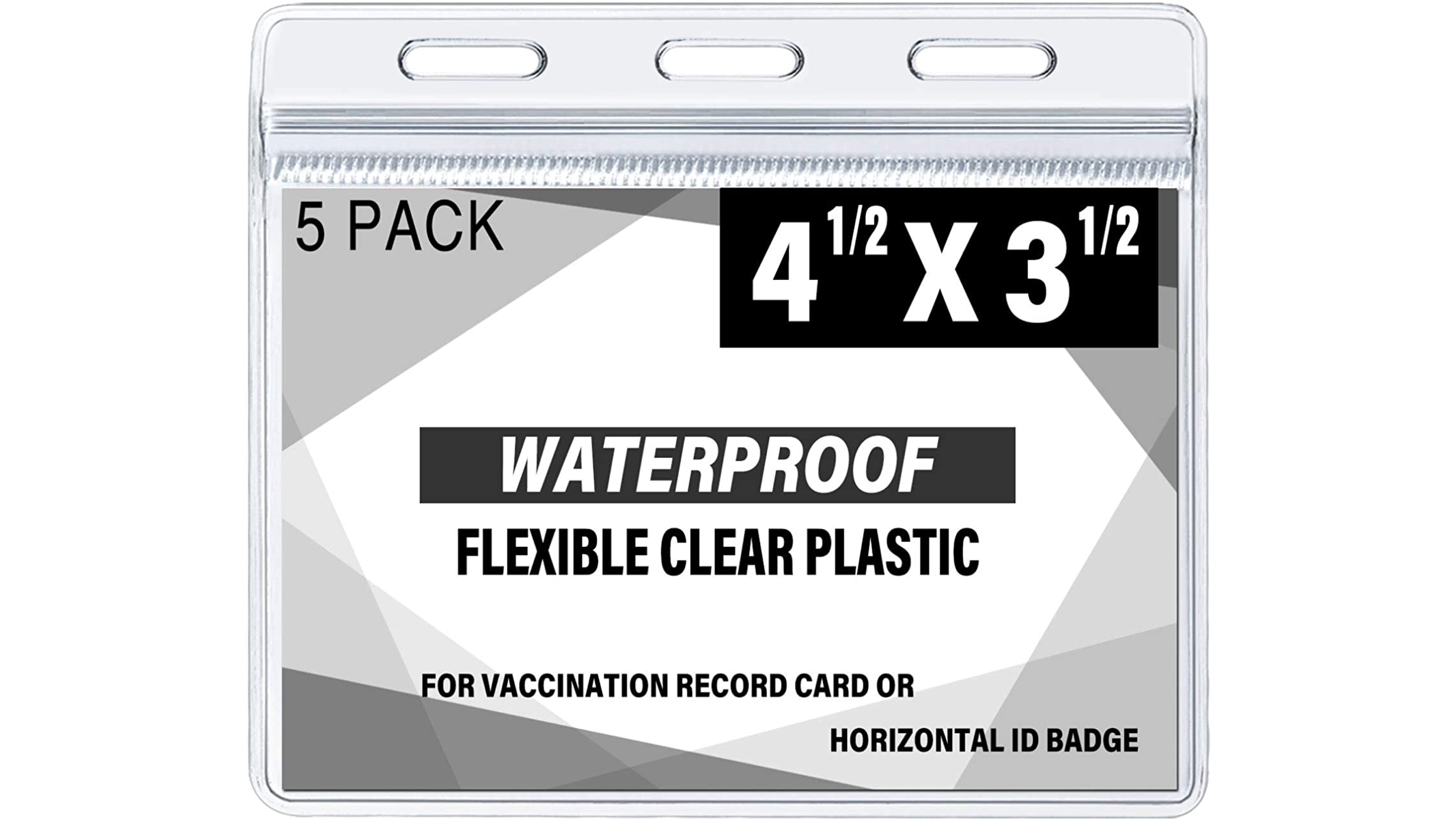 plastic clear vaccination card holder