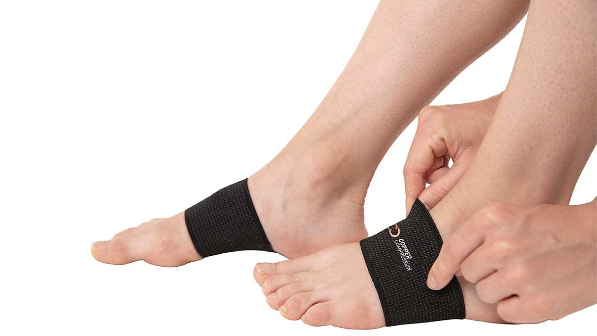 copper-infused arch support bands