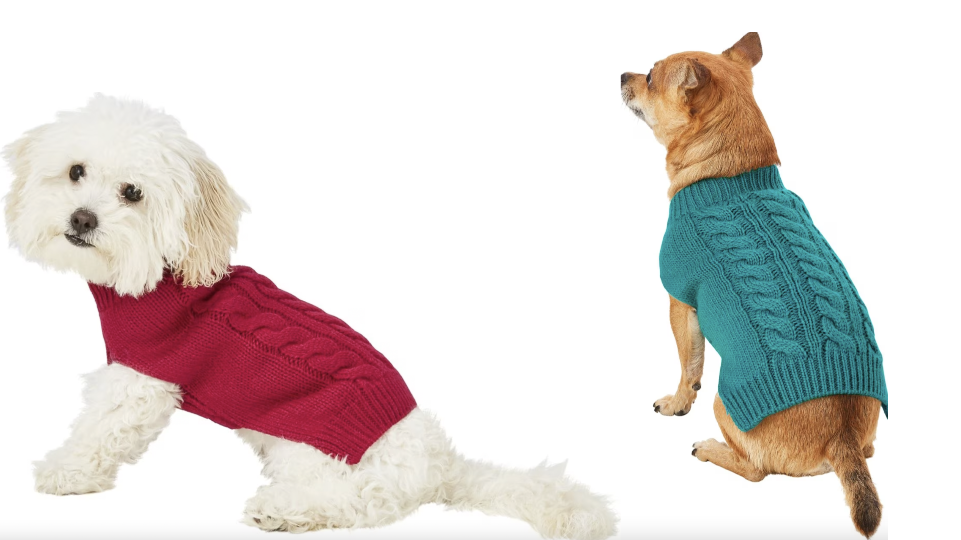 gray sweater with chevron colored design for dogs