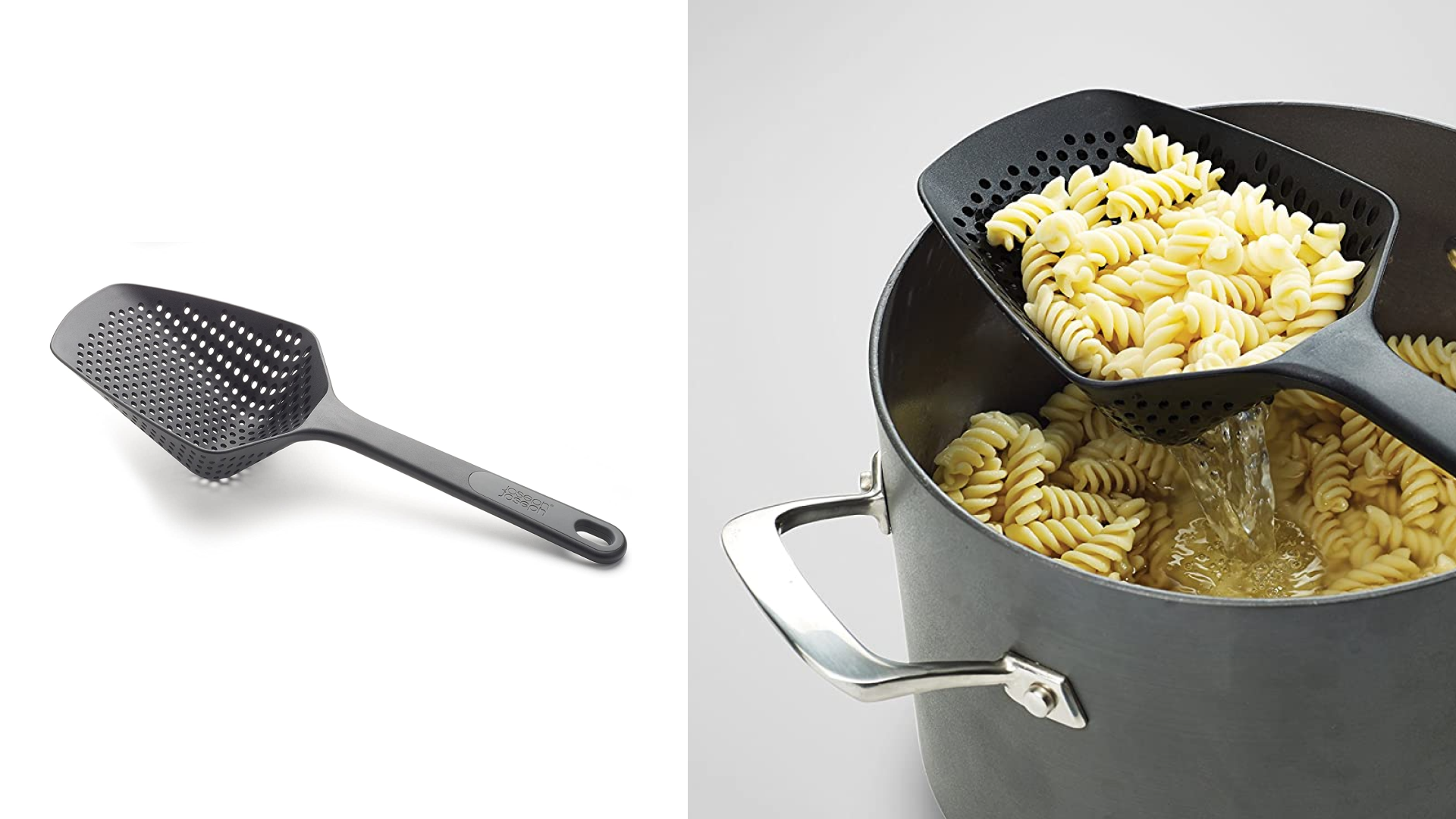 large kitchen spoon that can double as a colander