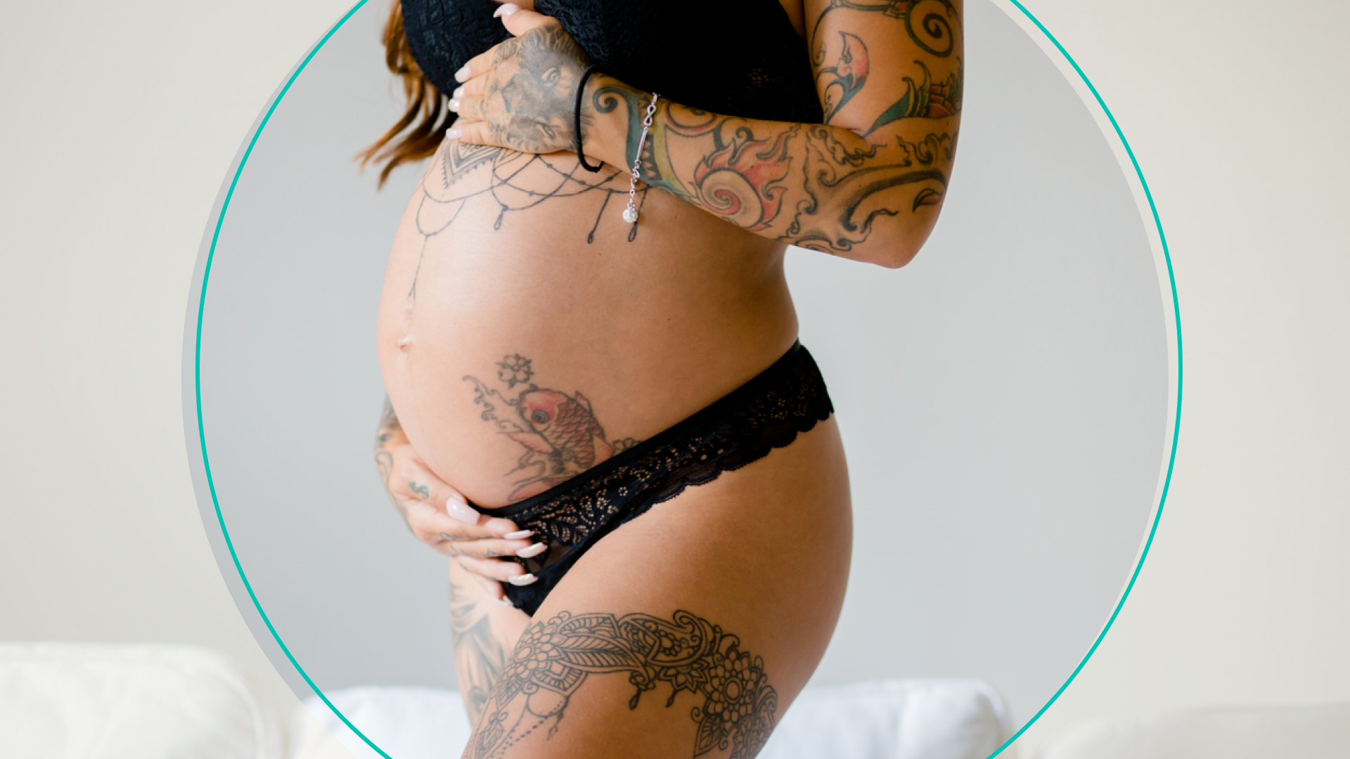 Pregnant Woman With Tattoos