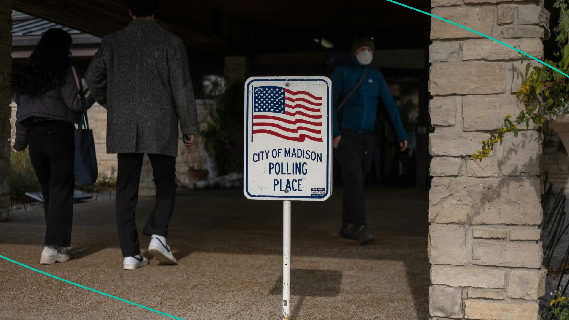 Americans head to the polls to vote at the Olbrich Botanical Gardens on November 8, 2022 in Madison, Wisconsin. After months of candidates campaigning, Americans are voting in the midterm elections to decide close races across the nation.