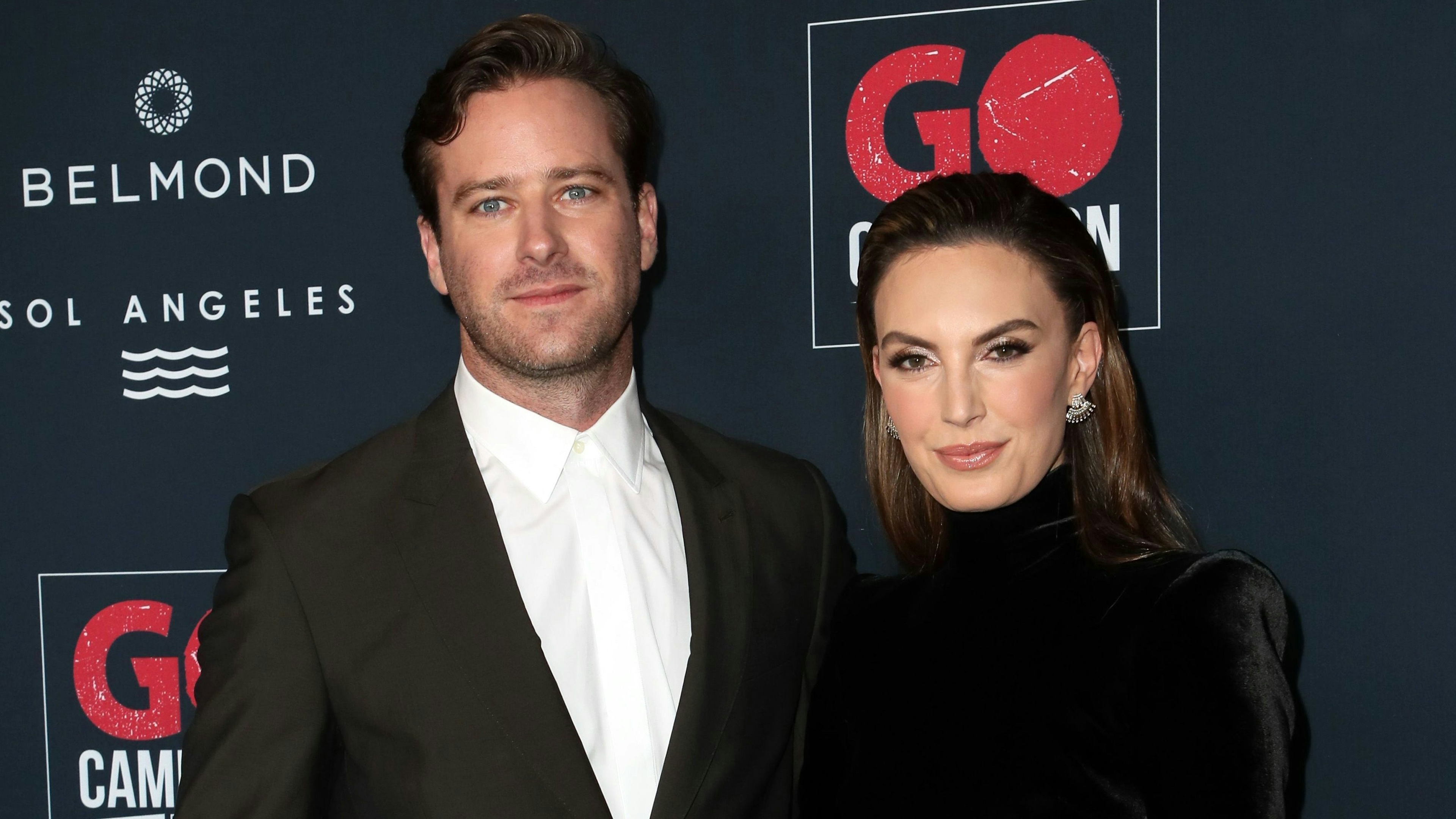 Armie Hammer and Elizabeth Chambers attend the Go Campaign's 13th Annual Go Gala at NeueHouse Hollywood on November 16, 2019 in Los Angeles, California.