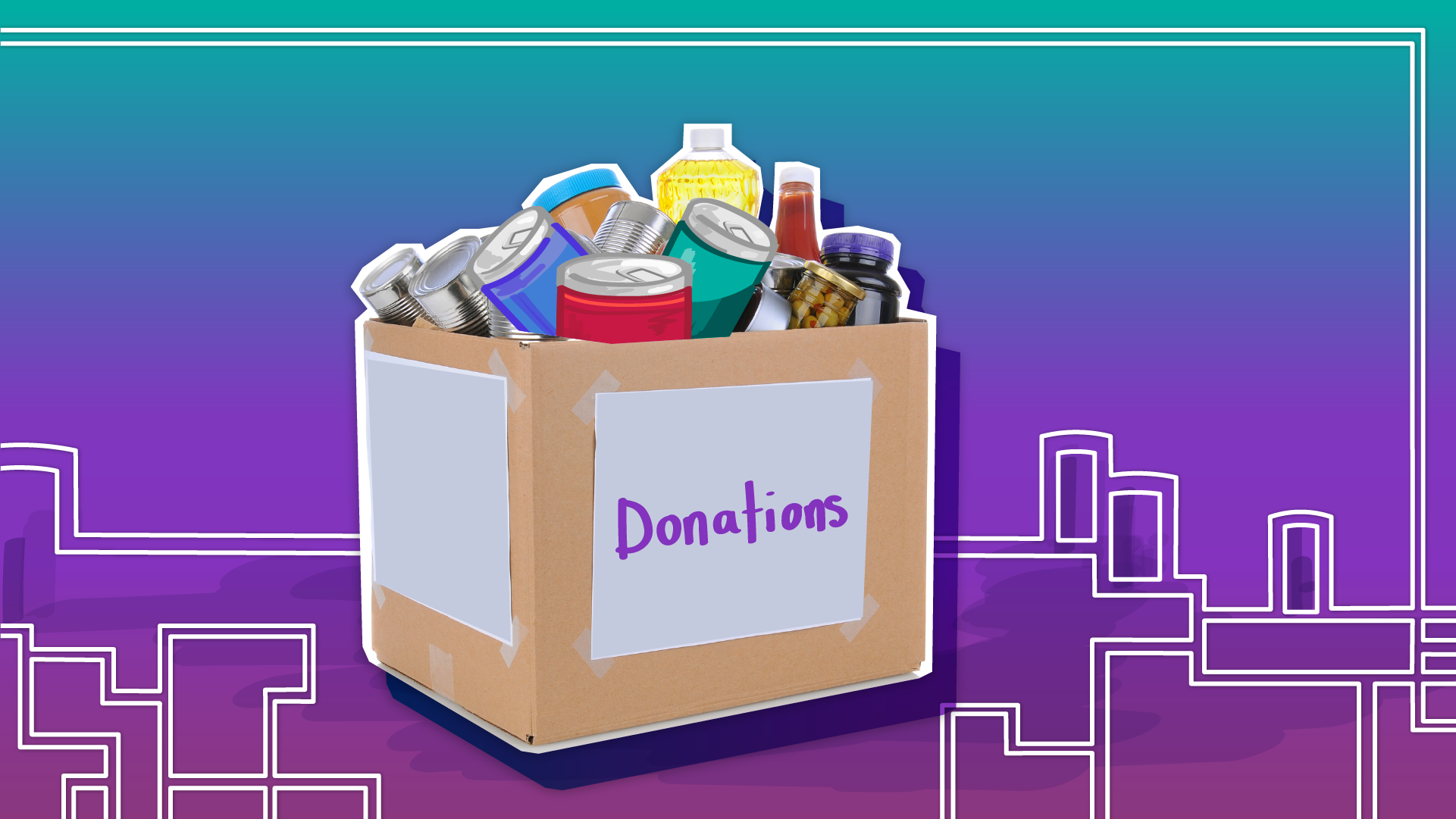 Donation Box Illustration