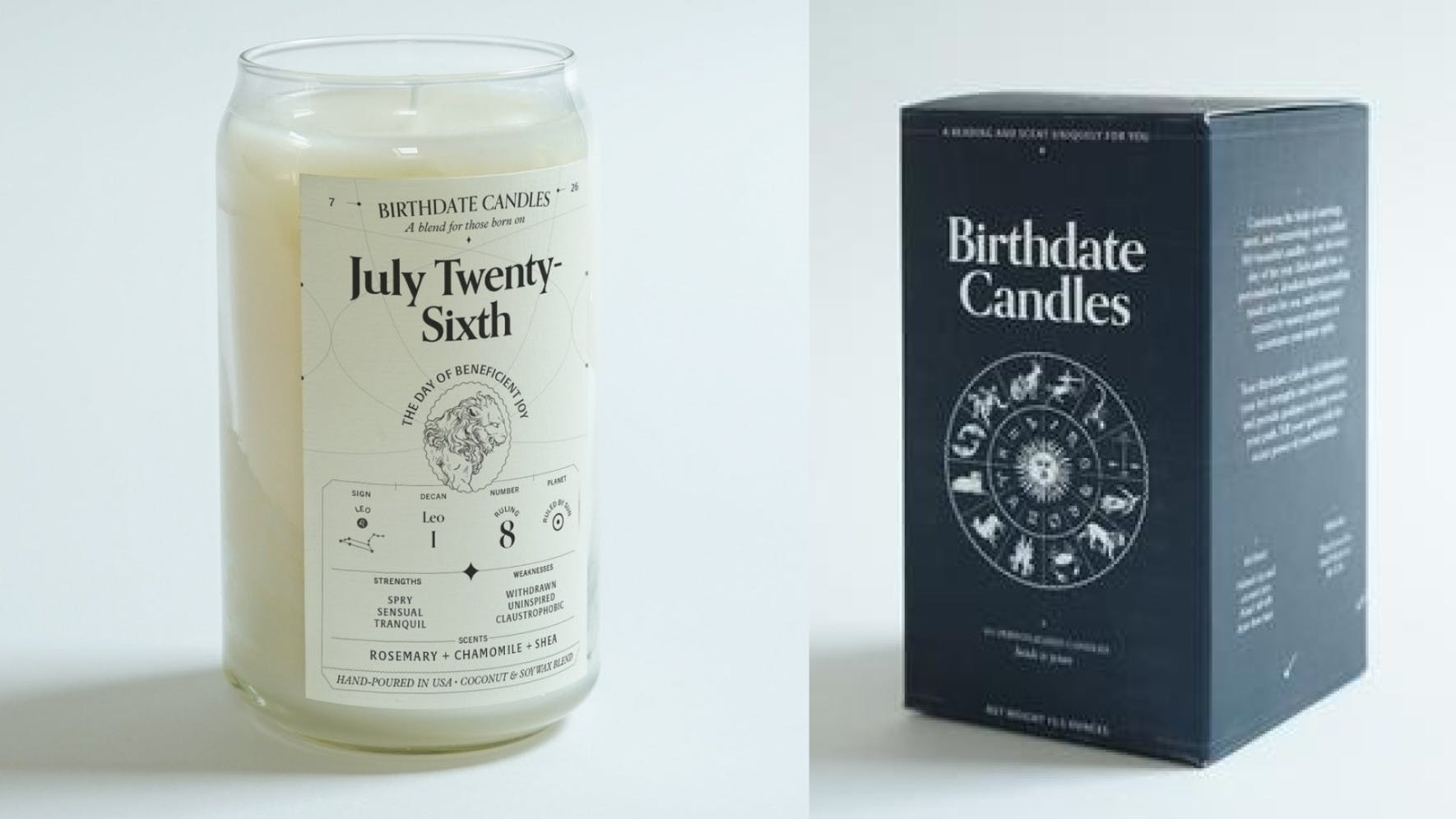 An all-natural candle inspired by the day they were born...