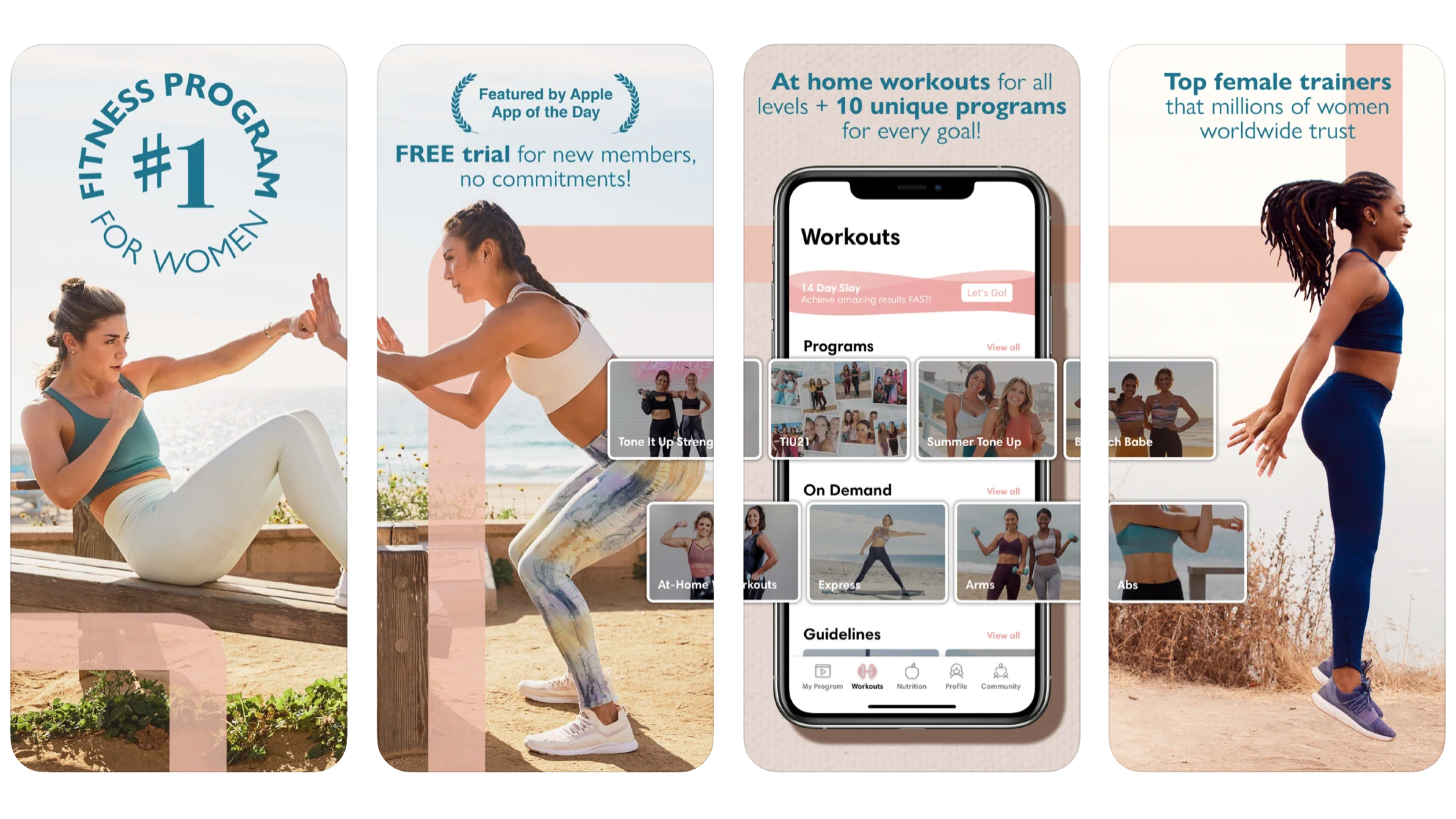 fitness app with a wide variety of activities 