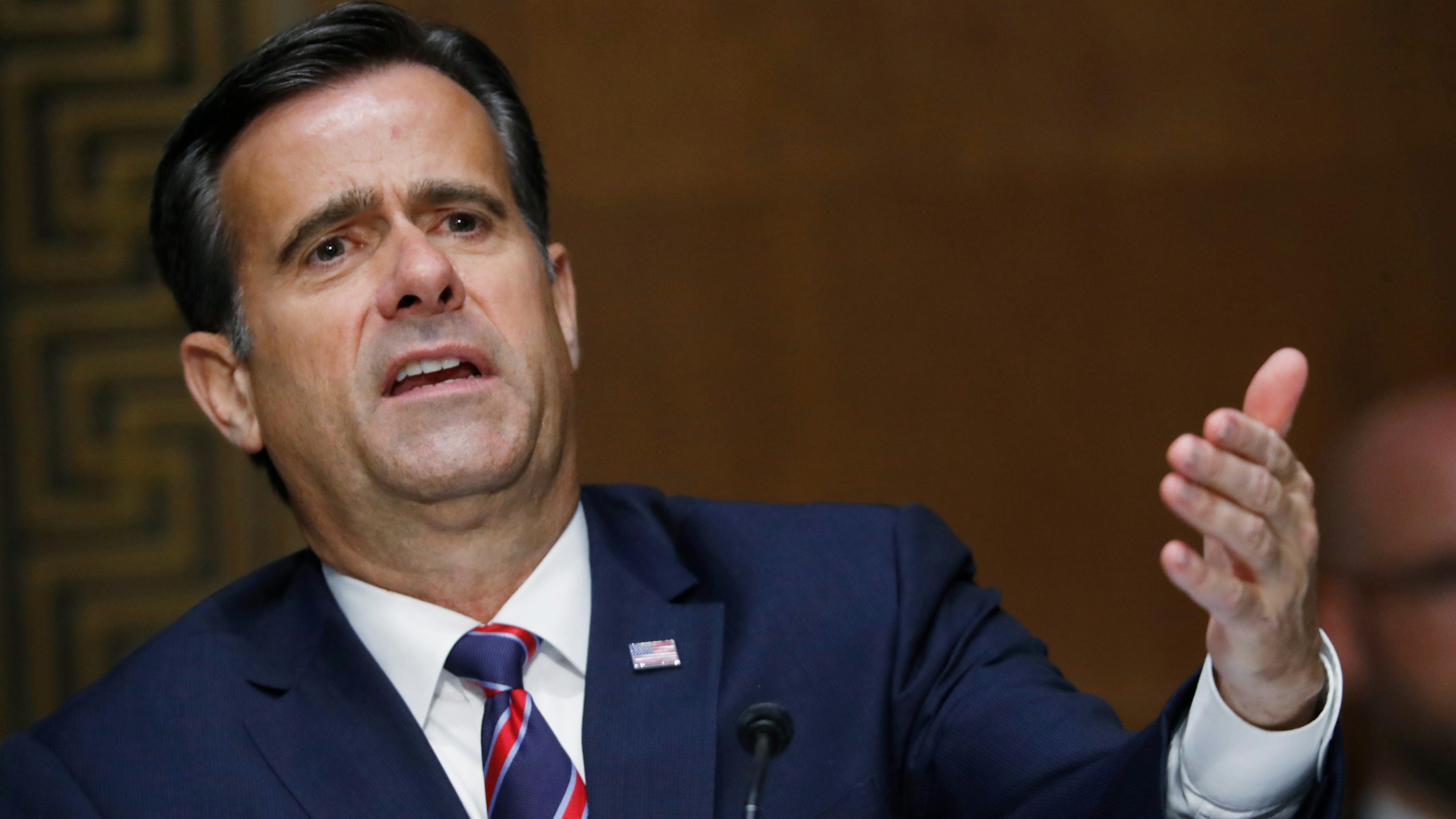 Rep. John Ratcliffe, R-Texas, testifies before a Senate Intelligence Committee nomination hearing on Capitol Hill in Washington, Tuesday, May. 5, 2020. 