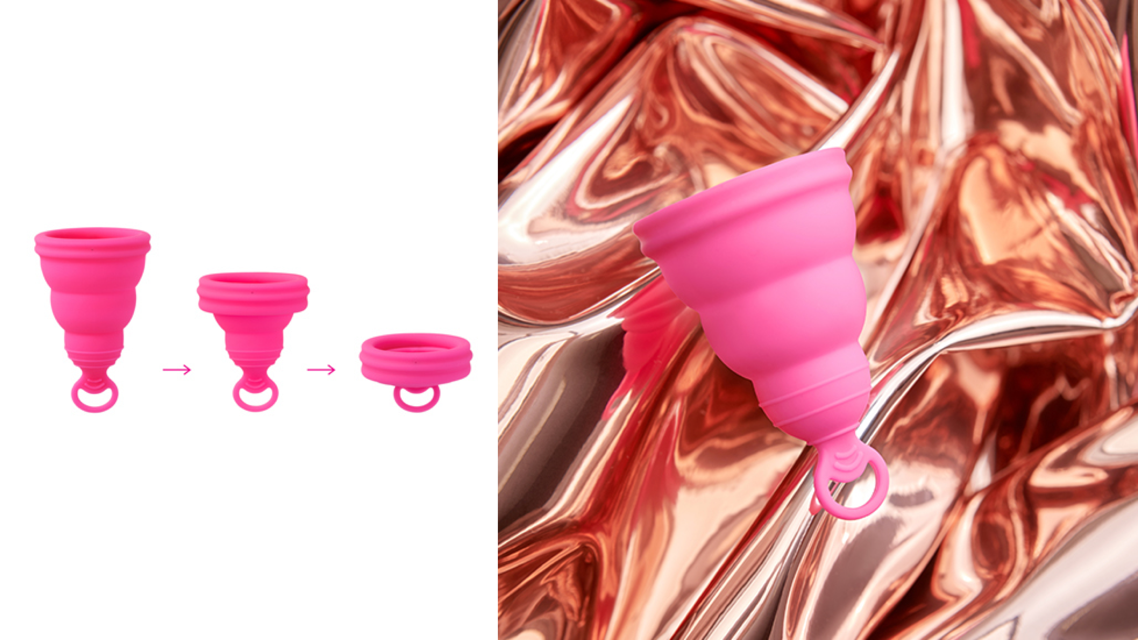 silicone flexible menstrual cup