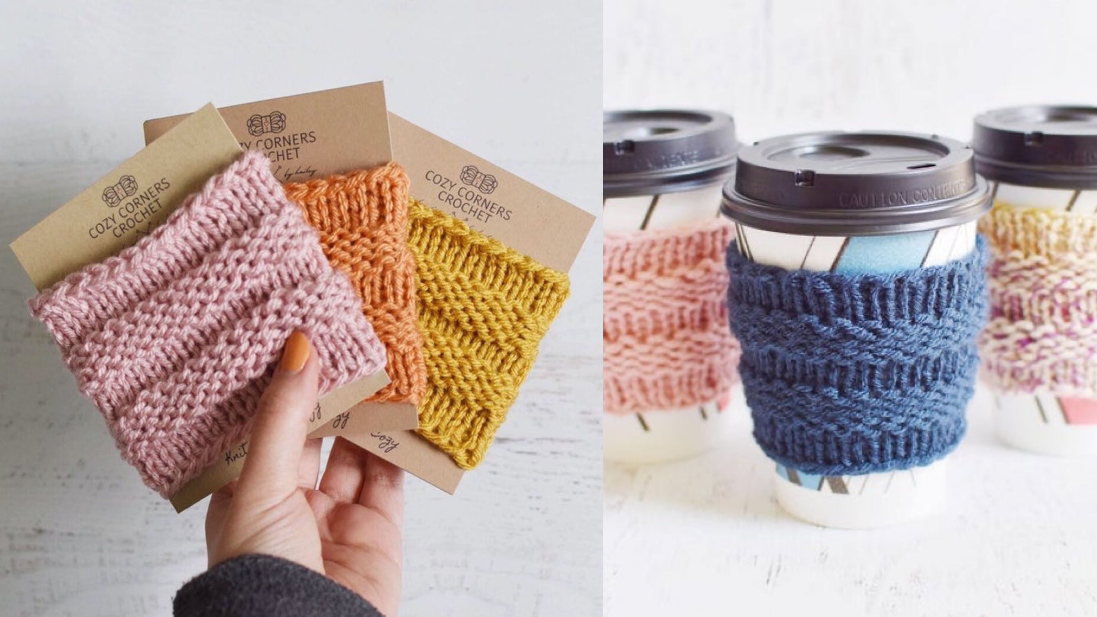 coffee cozy so your hand doesn't burn holding the cup