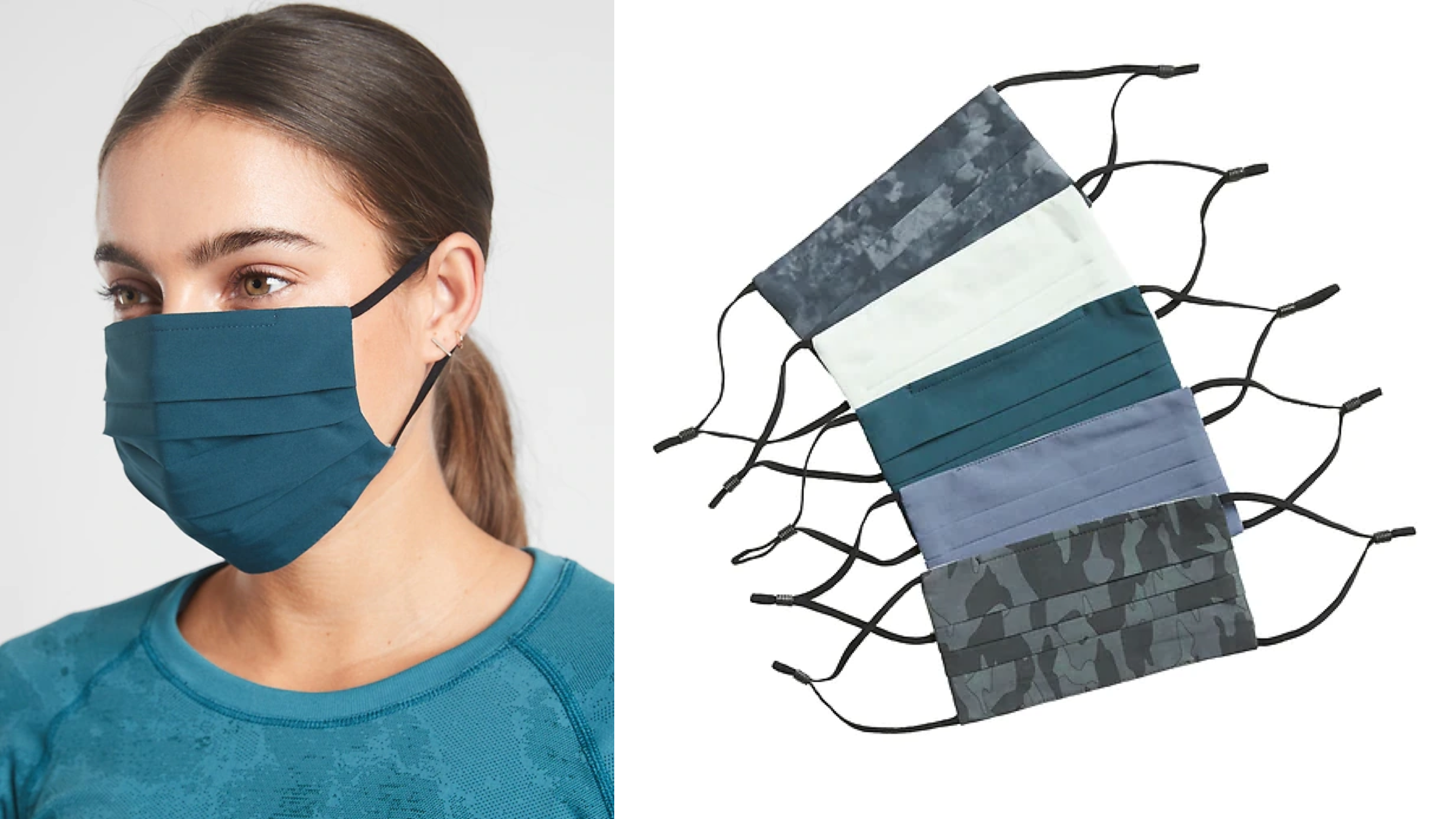 soft face masks ideal for working out, come in multiple patterns, colors, and sizes