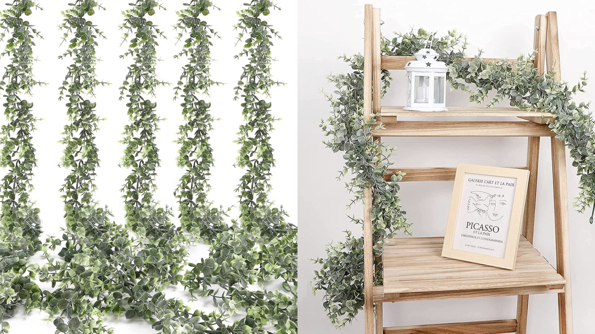 Eucalyptus garland wedding decor on a budget 