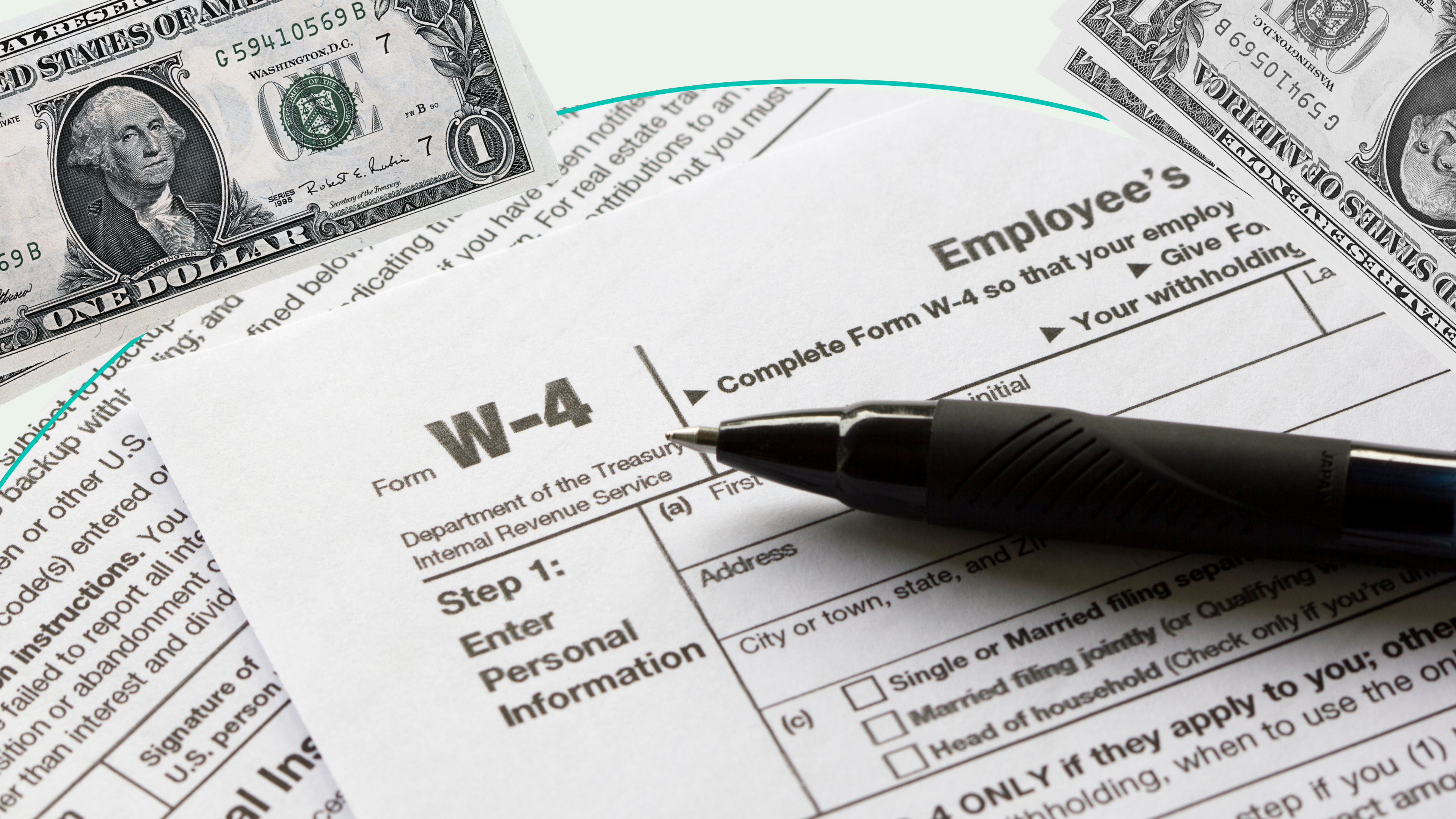 w-4 form adjust witholding tax refund