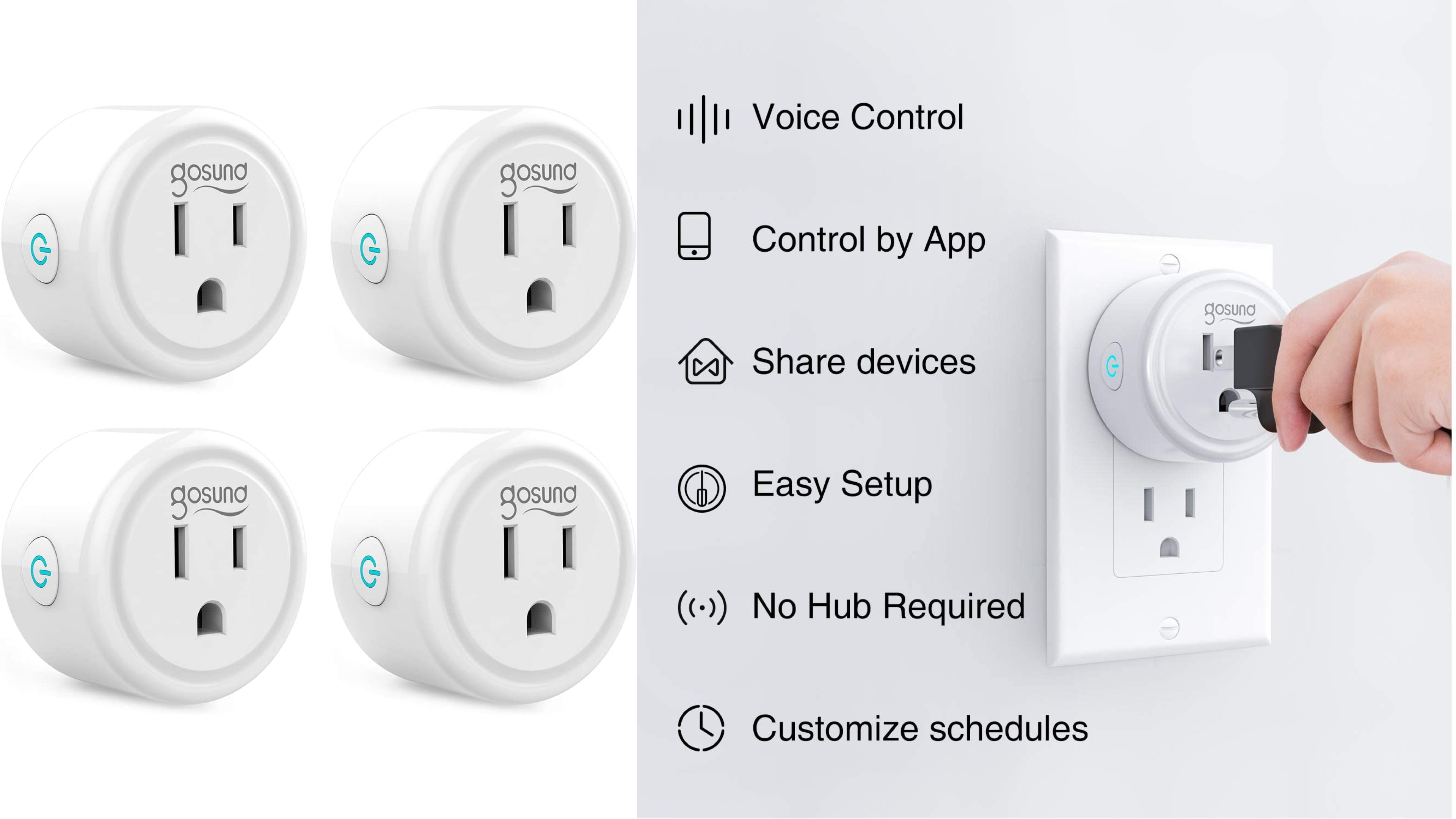 smart plugs so you can voice-control devices