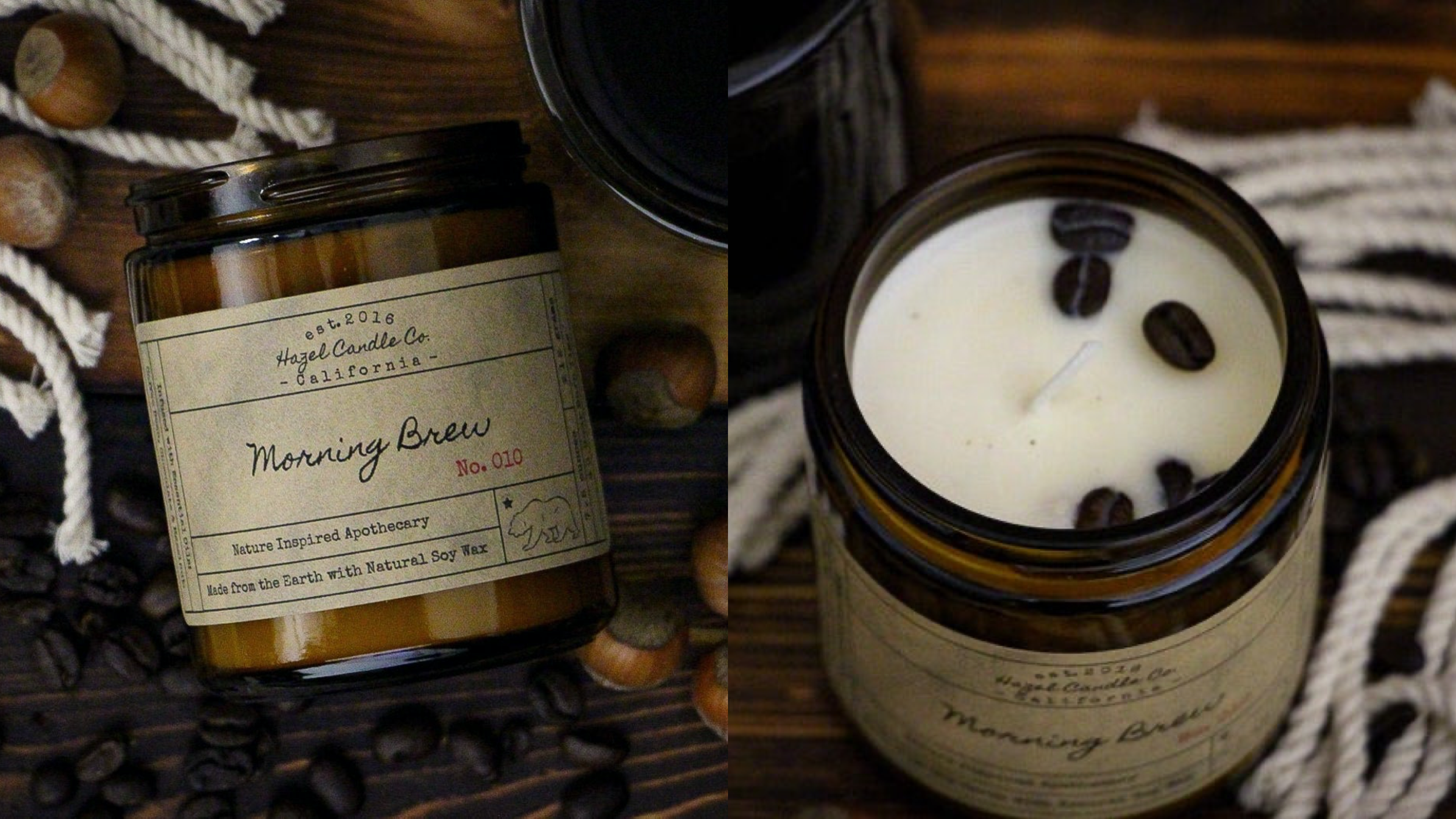 coffee-scented candle