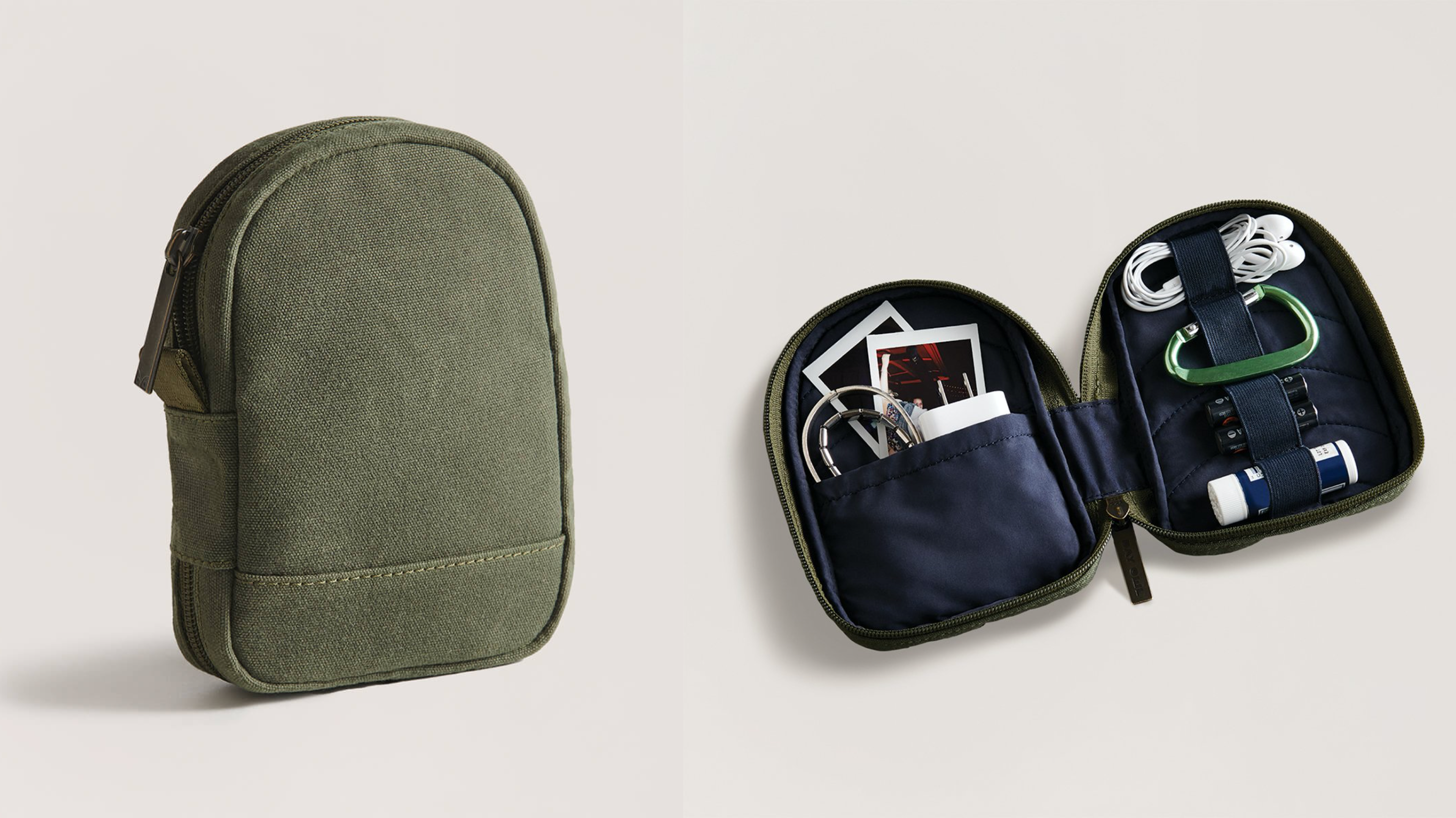 tech pouch that can hold charing cables and much more