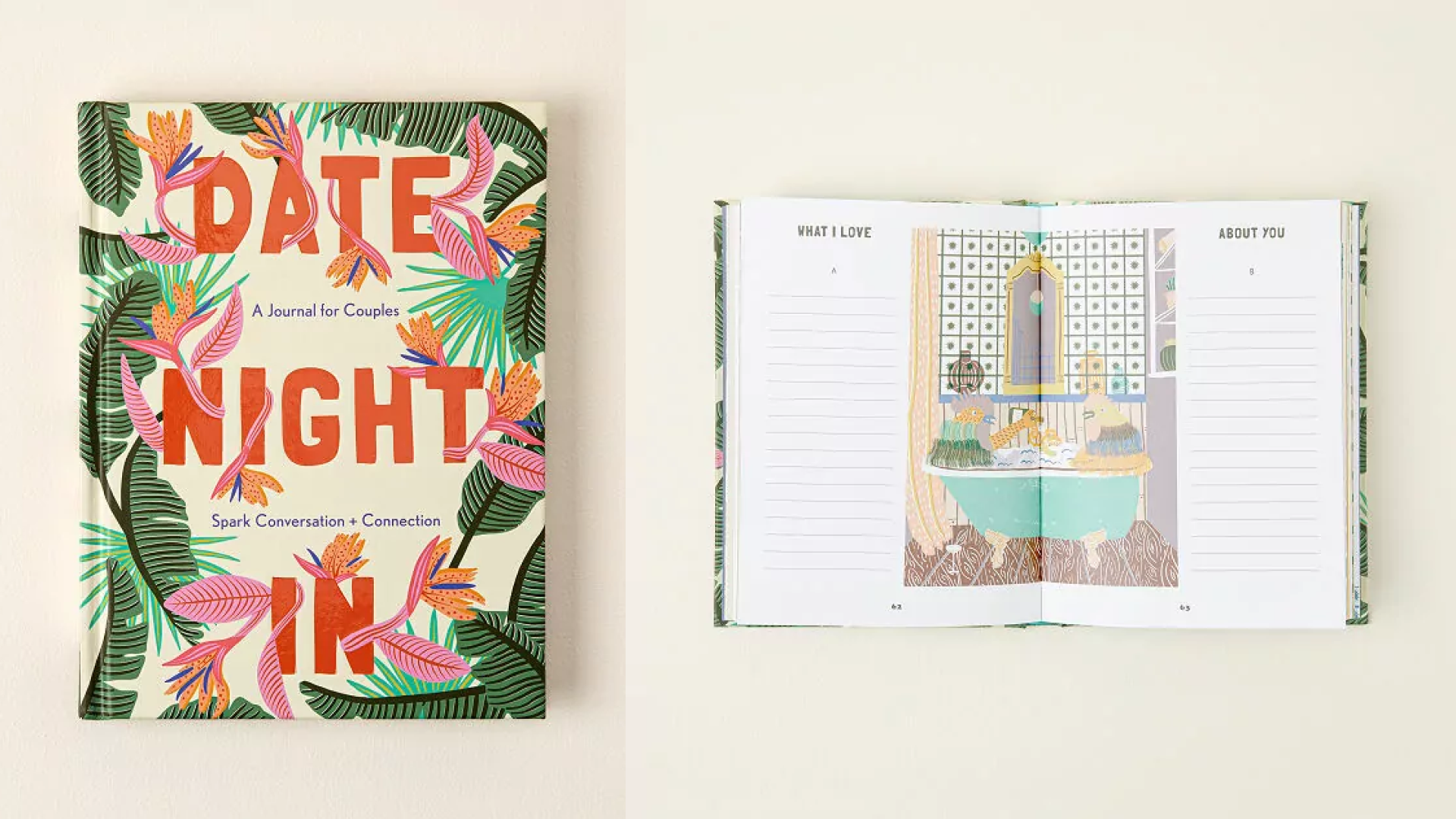 couple's activity journal for nights spent indoors