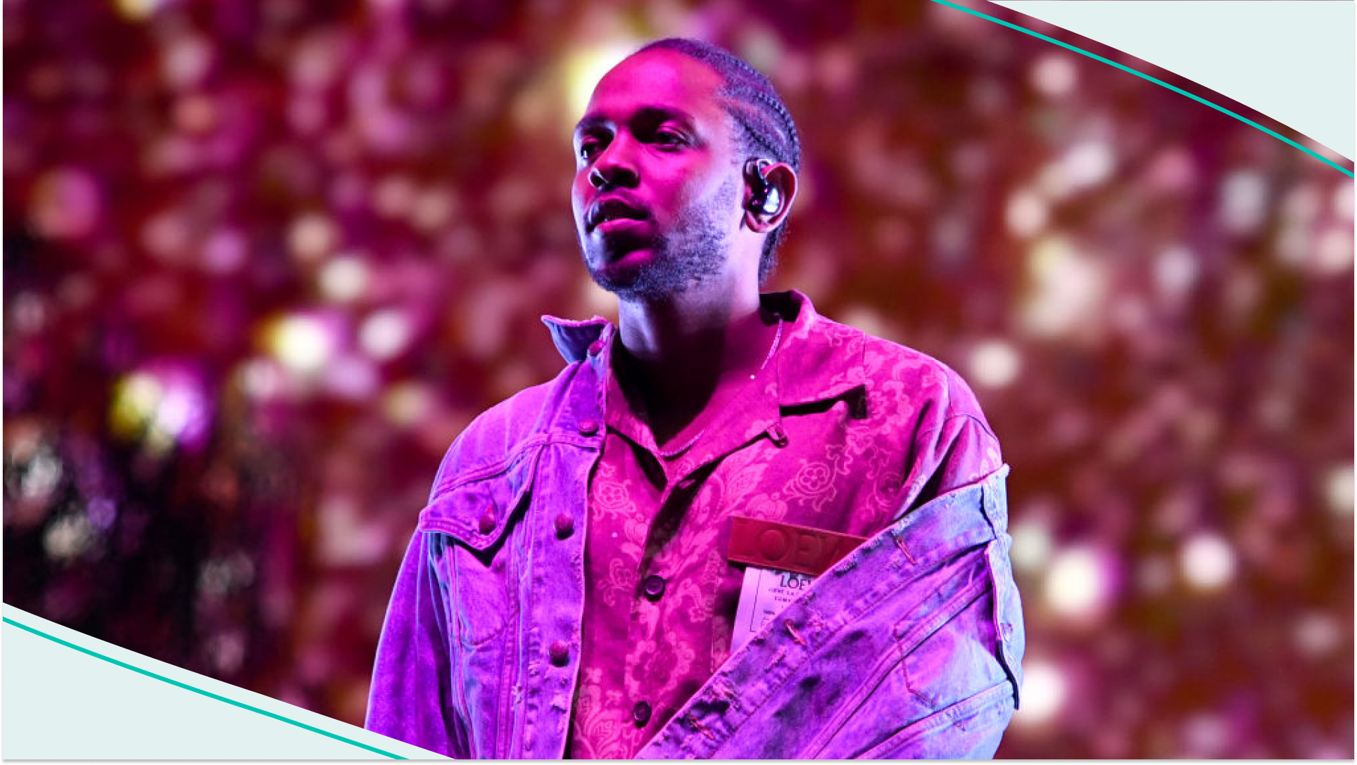 Kendrick Lamar on stage 