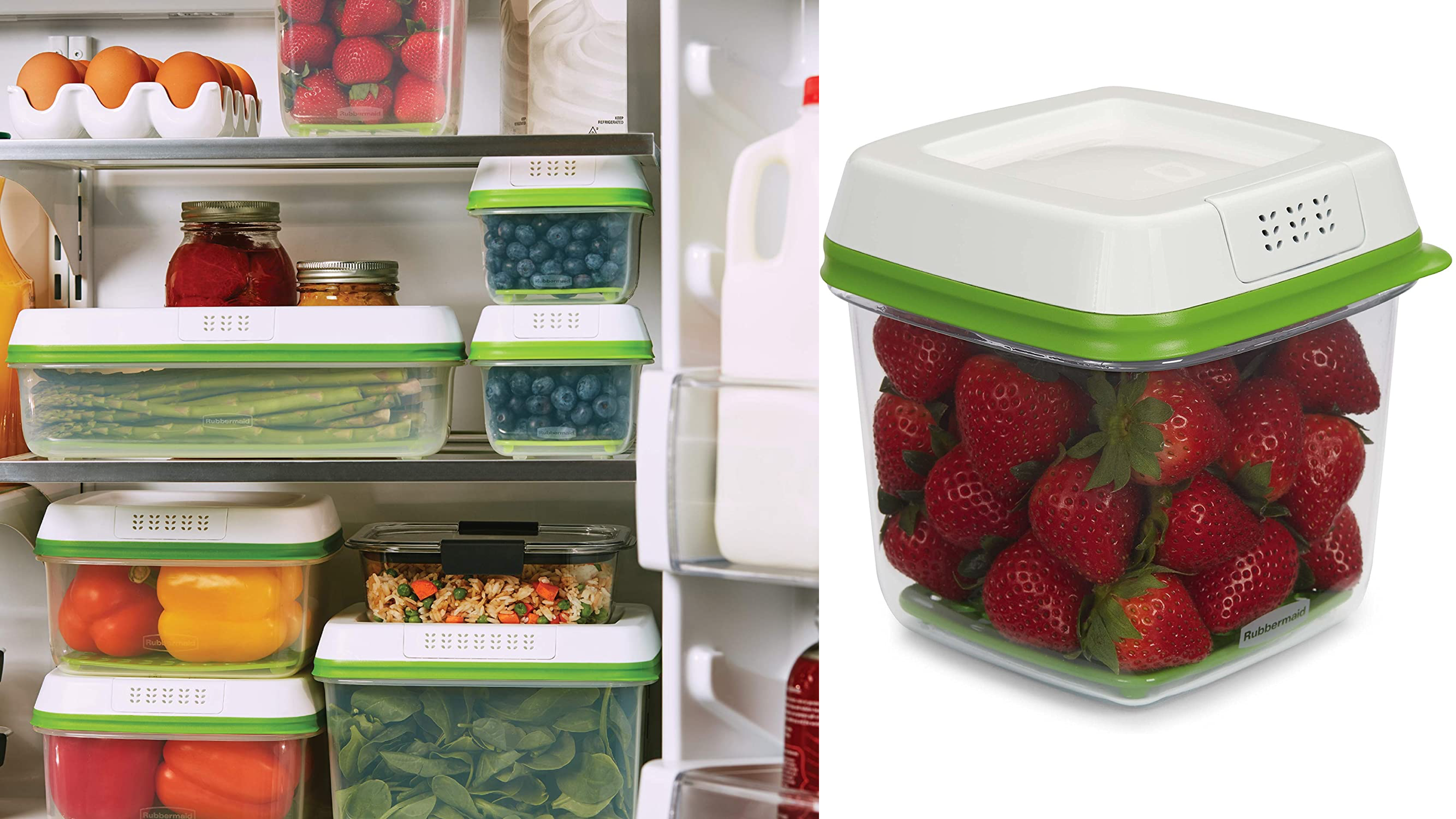 produce saving containers that help regulate air flow to keep produce fresher for longer
