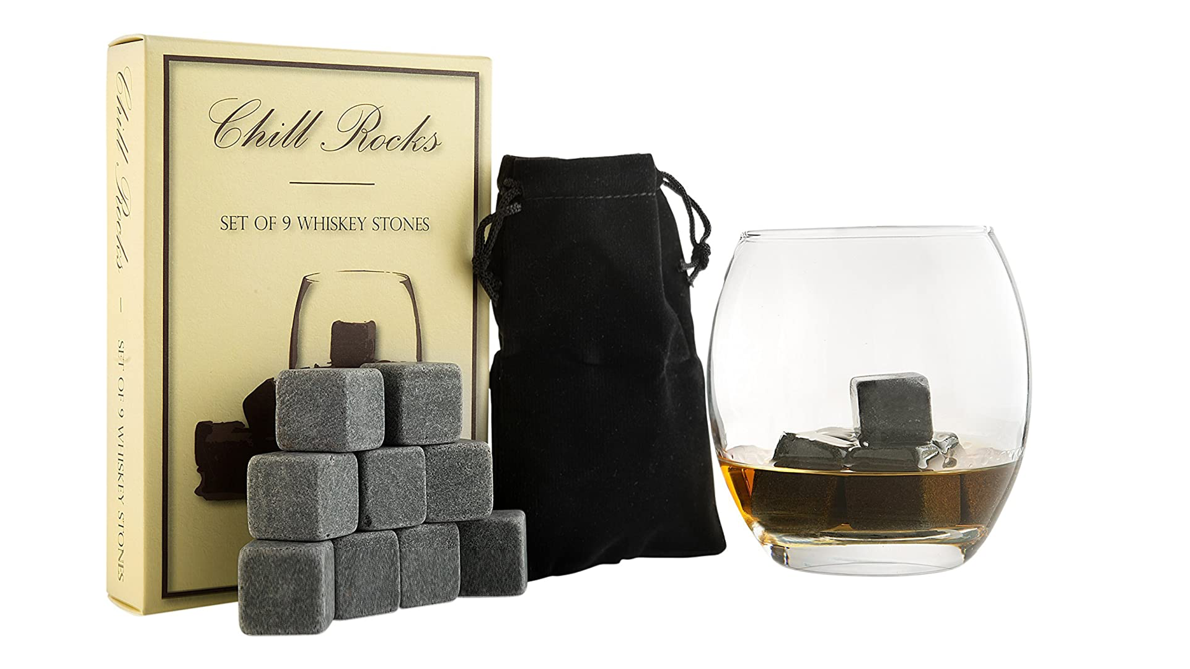 whiskey stones that'll chill your drink
